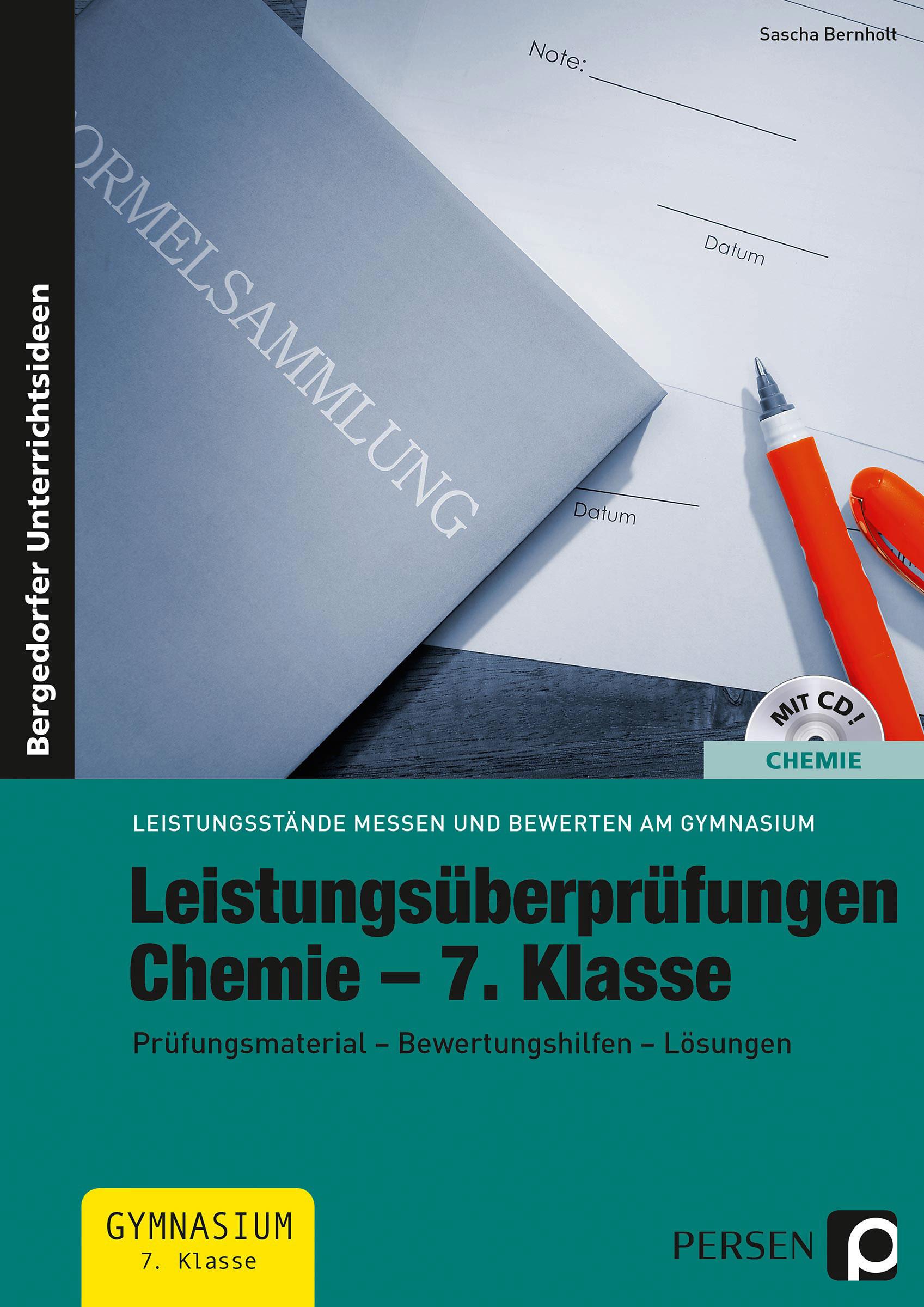 Vorderes Coverbild Leistungsüberprüfungen Chemie - 7. Klasse