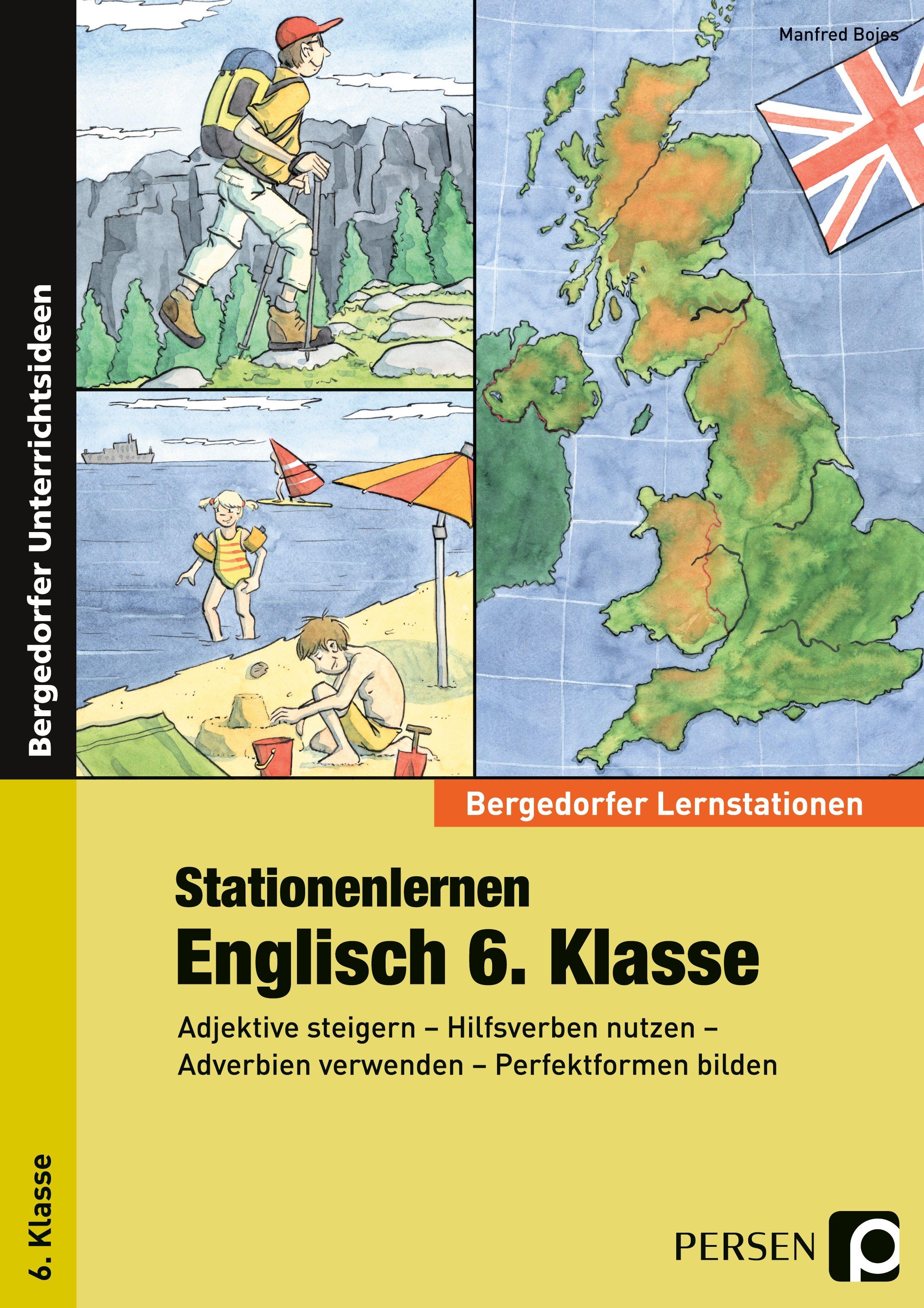 Vorderes Coverbild Stationenlernen Englisch 6. Klasse