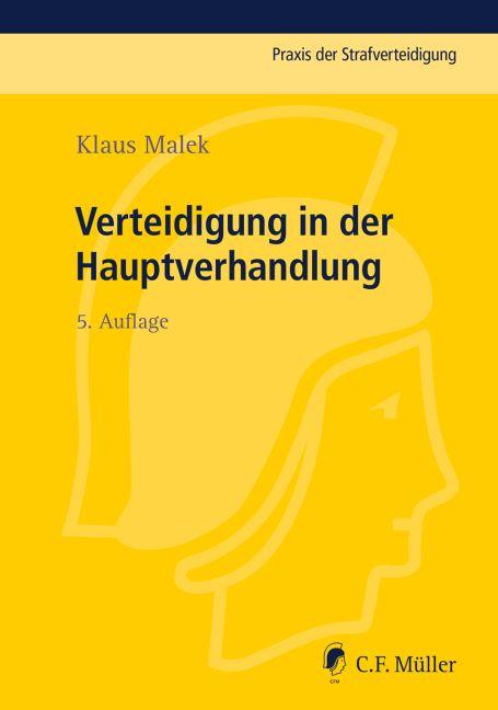 Vorderes Coverbild Verteidigung in der Hauptverhandlung