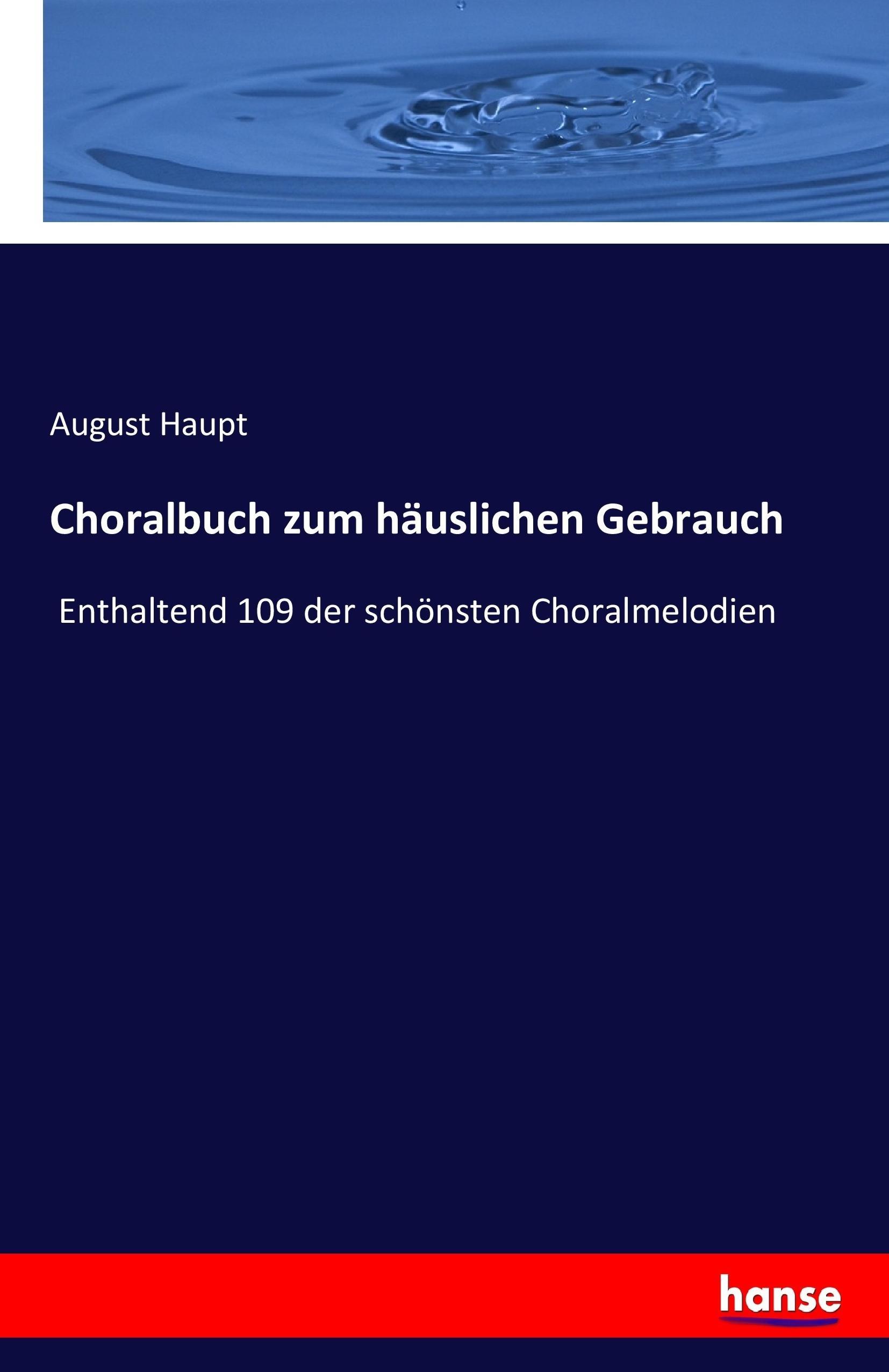 Vorderes Coverbild Choralbuch zum häuslichen Gebrauch