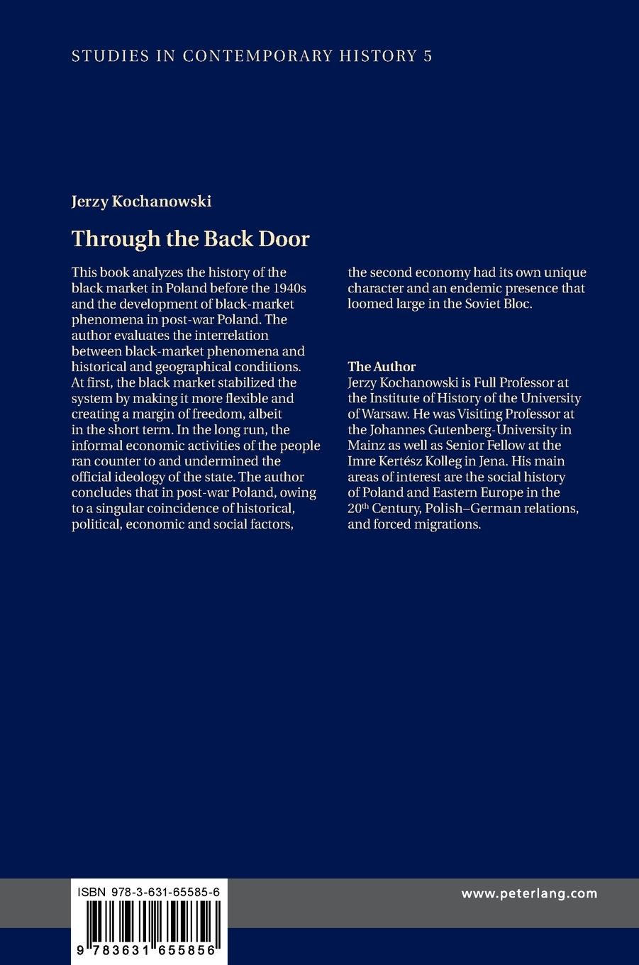 Rückseitencover Through the Back Door