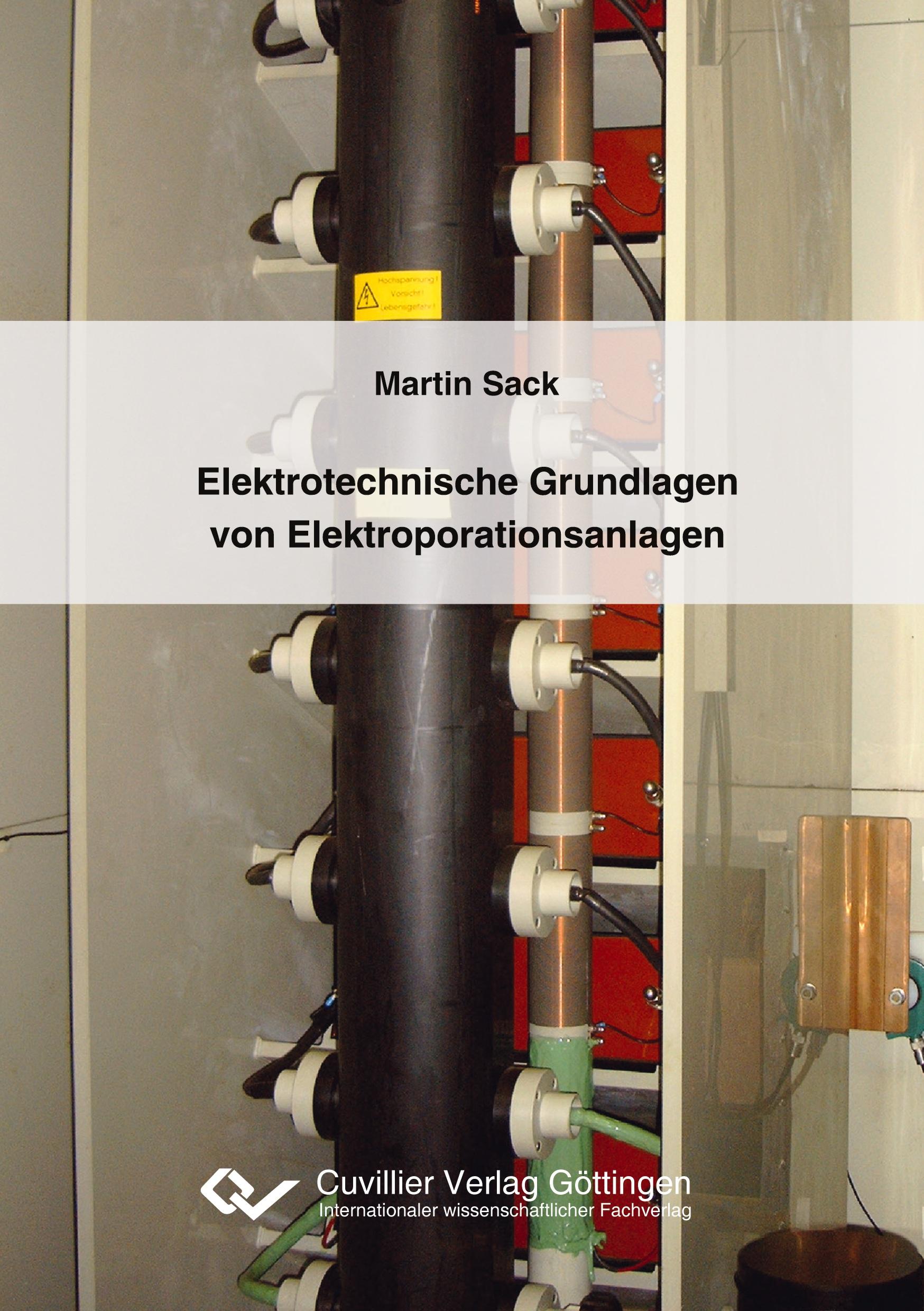 Vorderes Coverbild Elektrotechnische Grundlagen von Elektroporationsanlagen