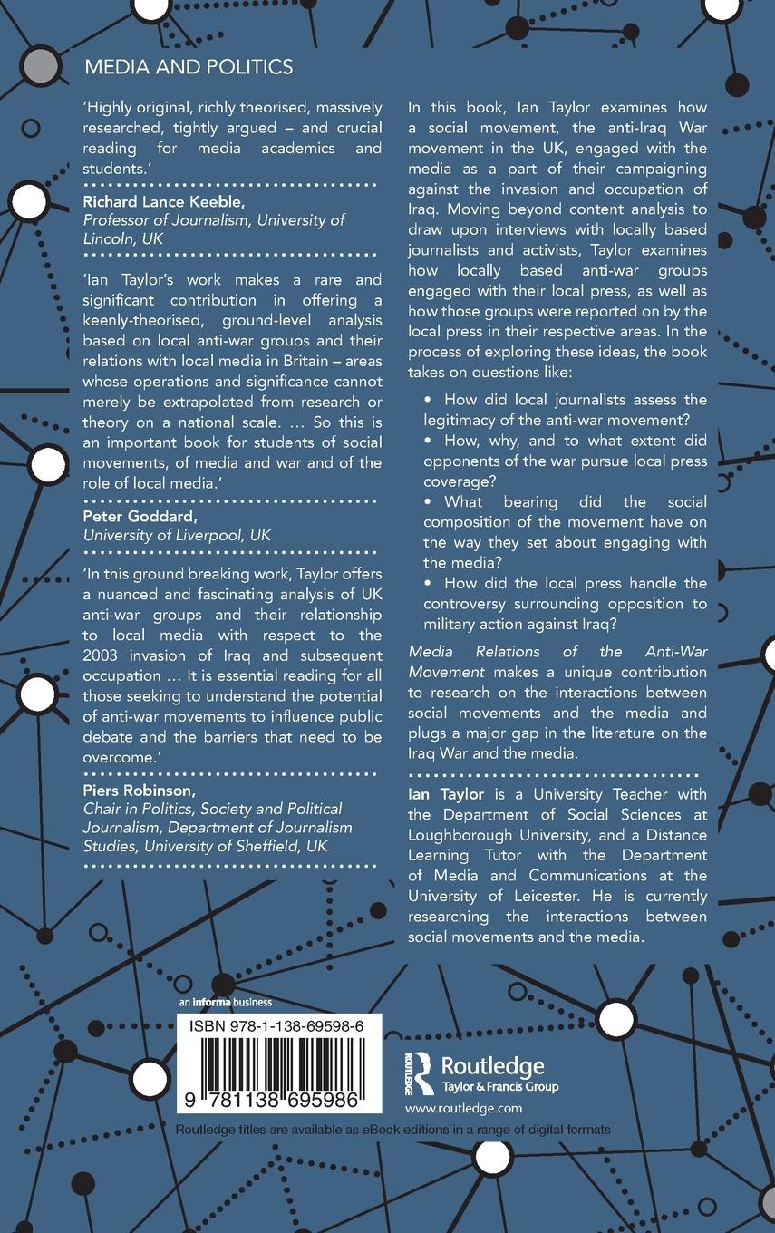 Rückseitencover Media Relations of the Anti-War Movement