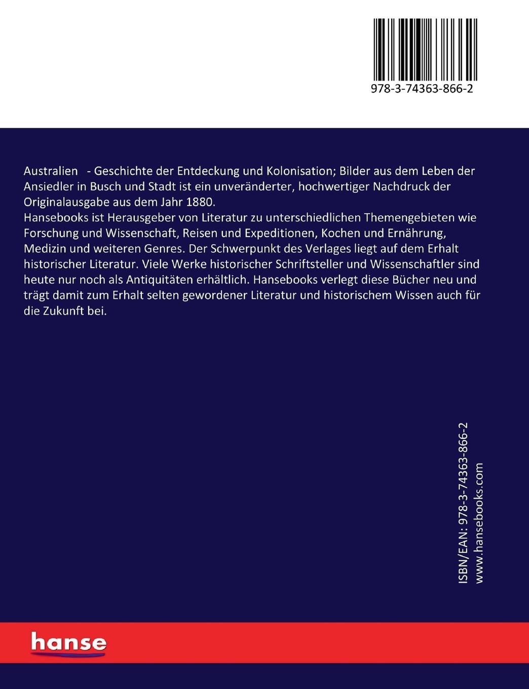 Rückseitencover Australien