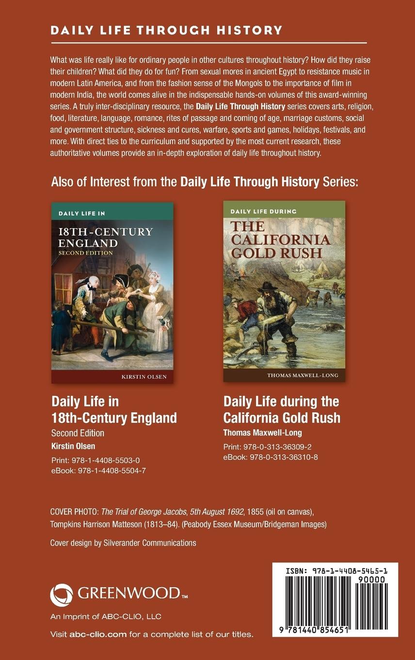 Rückseitencover Daily Life in Colonial New England