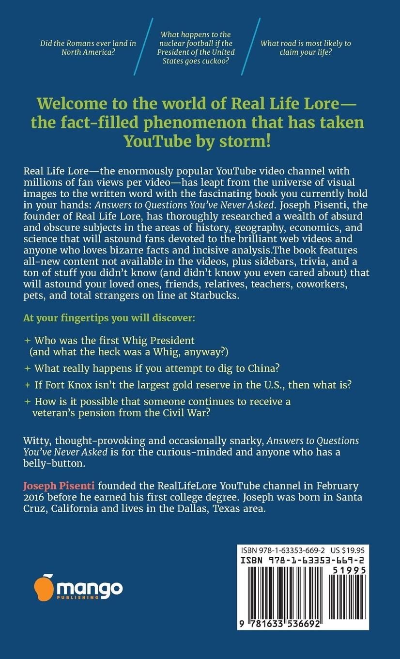 Rückseitencover Answers to Questions You've Never Asked