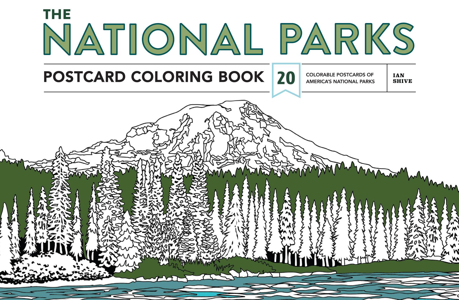 Vorderes Coverbild The National Parks Postcard Coloring Book