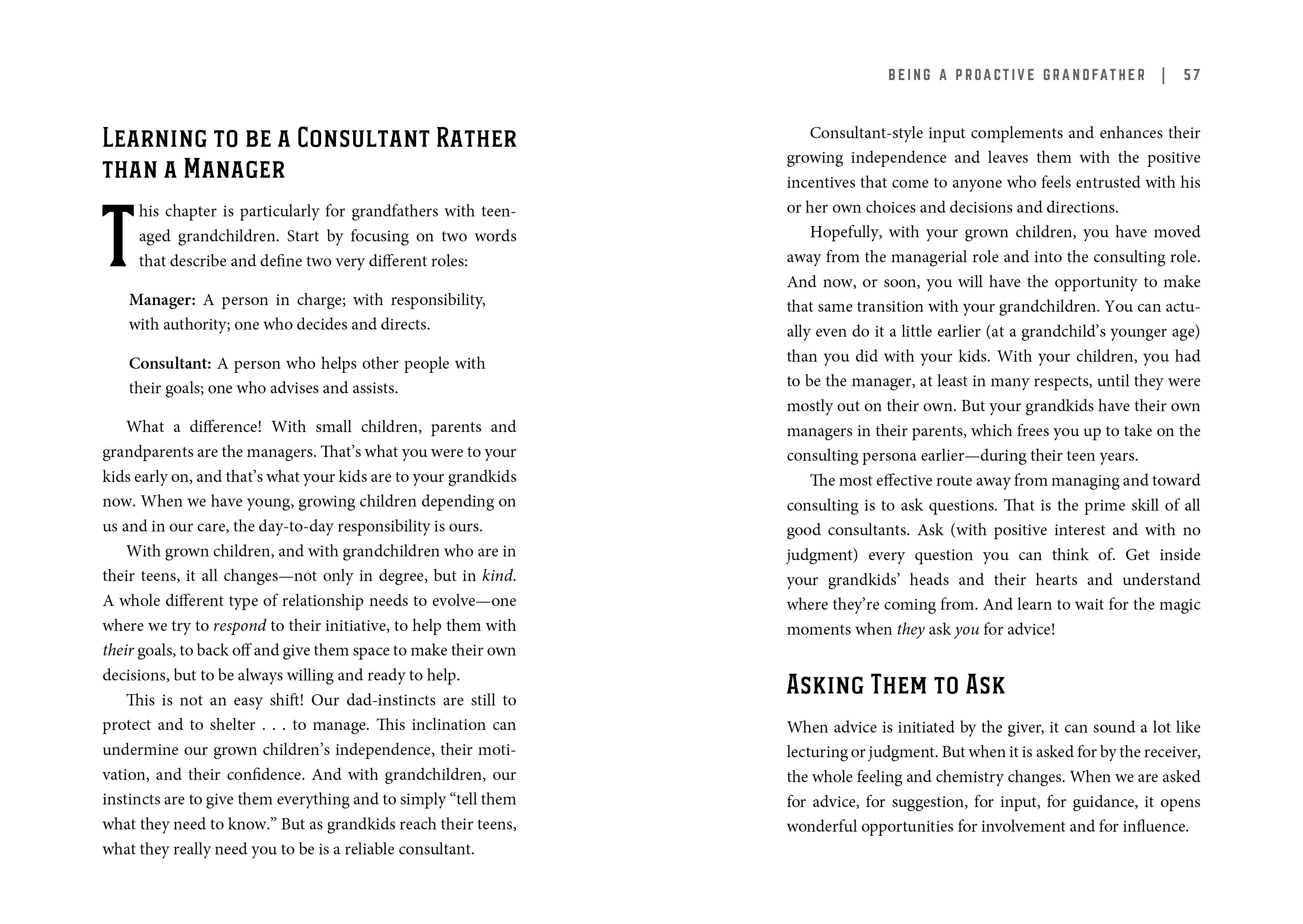 Beispielinhalt (Bild) Being a Proactive Grandfather