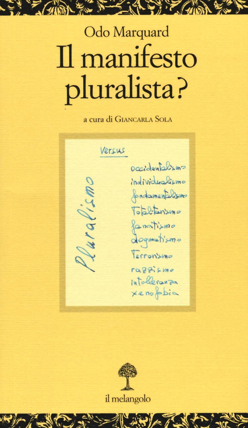 Vorderes Coverbild Il manifesto pluralista?