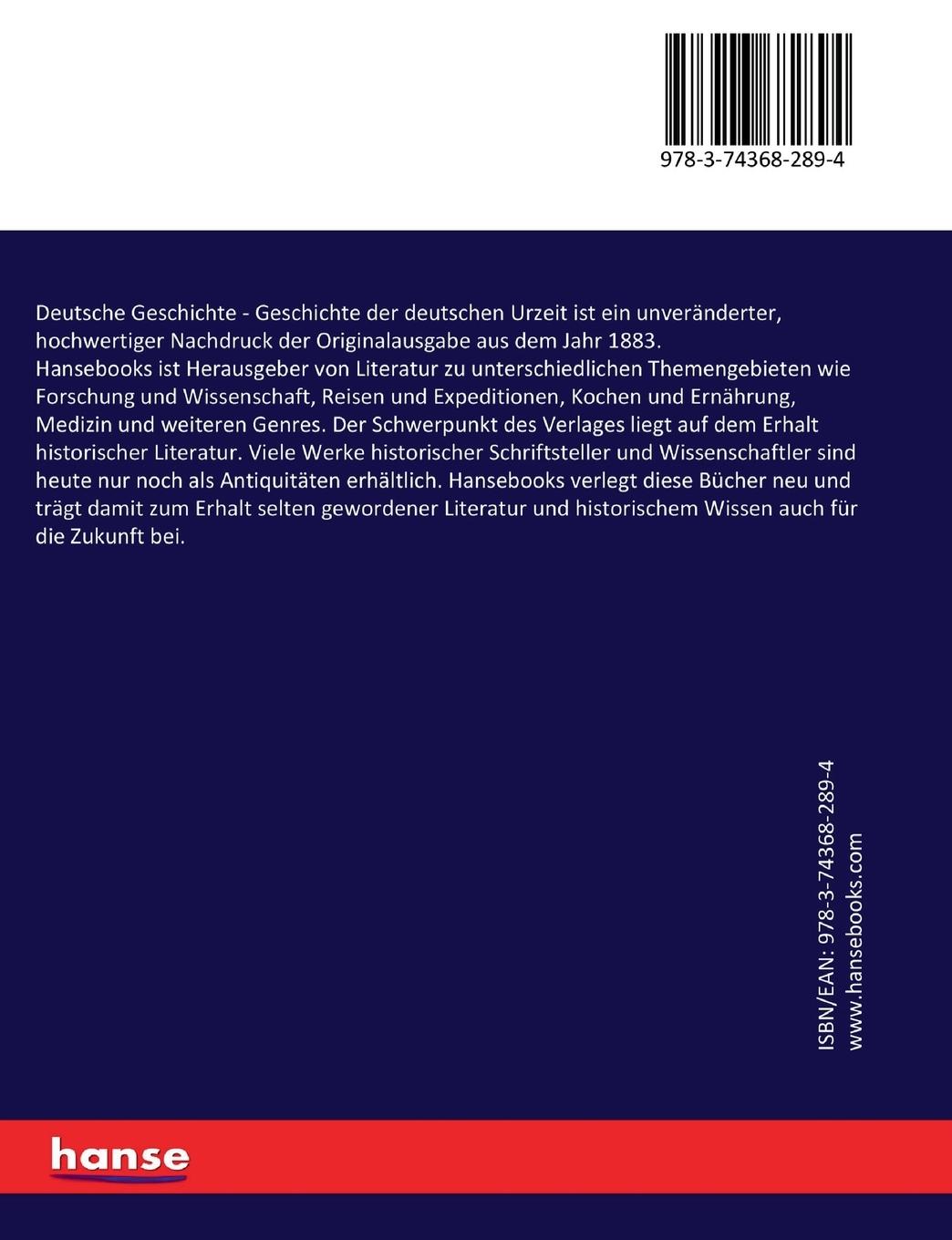 Rückseitencover Deutsche Geschichte