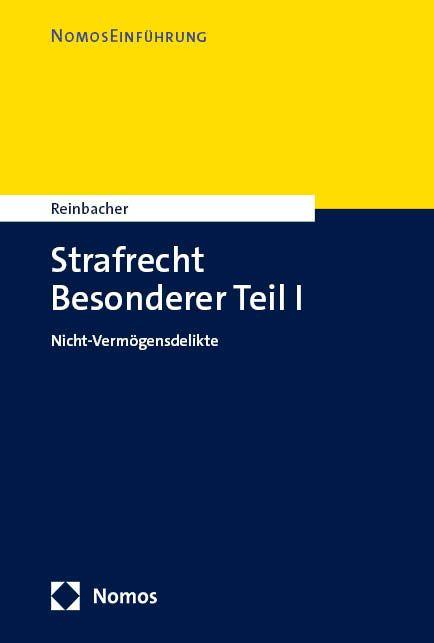 Vorderes Coverbild Strafrecht Besonderer Teil I