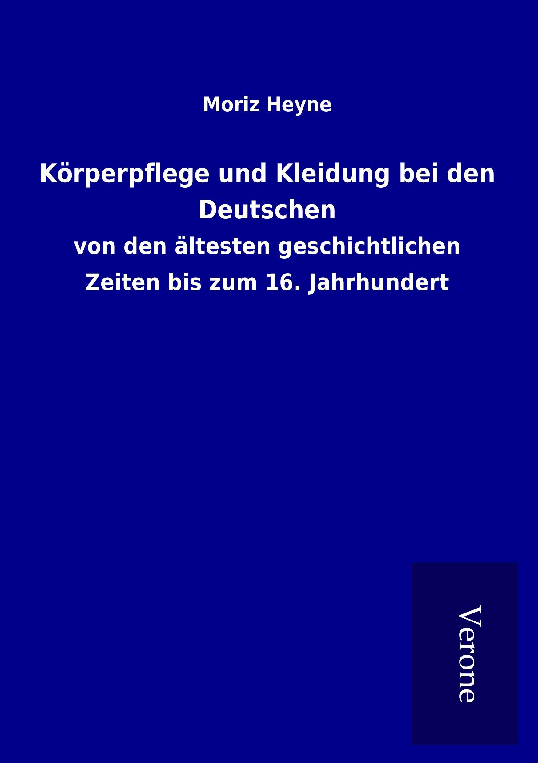 Vorderes Coverbild Körperpflege und Kleidung bei den Deutschen