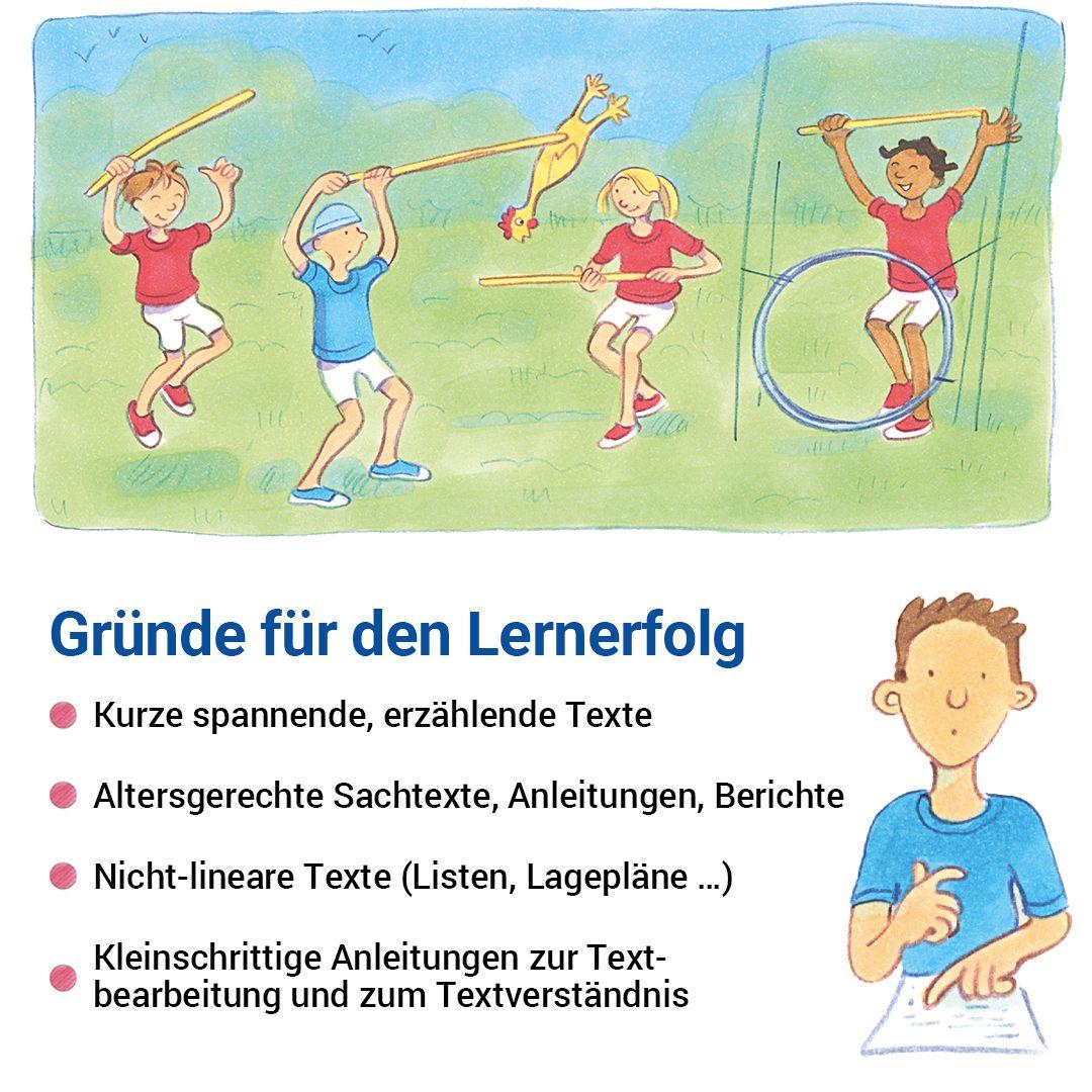 Beispielinhalt (Bild) Das Übungsheft Lesen 5