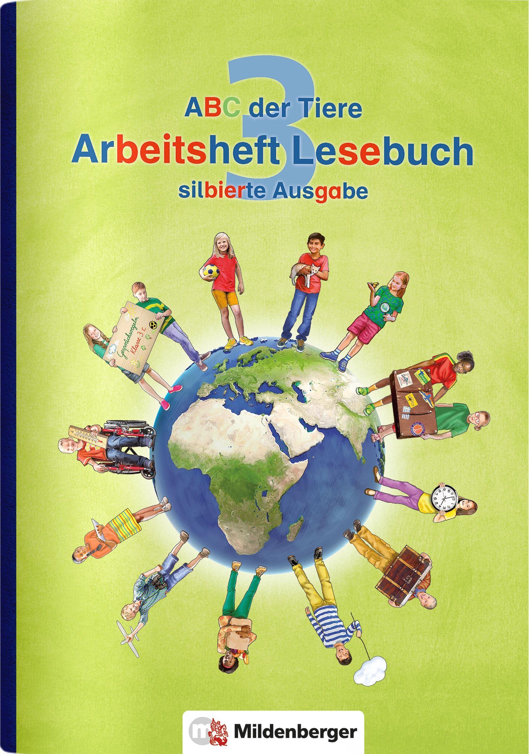 Vorderes Coverbild ABC der Tiere 3 - Arbeitsheft Lesebuch, silbierte Ausgabe. Neubearbeitung