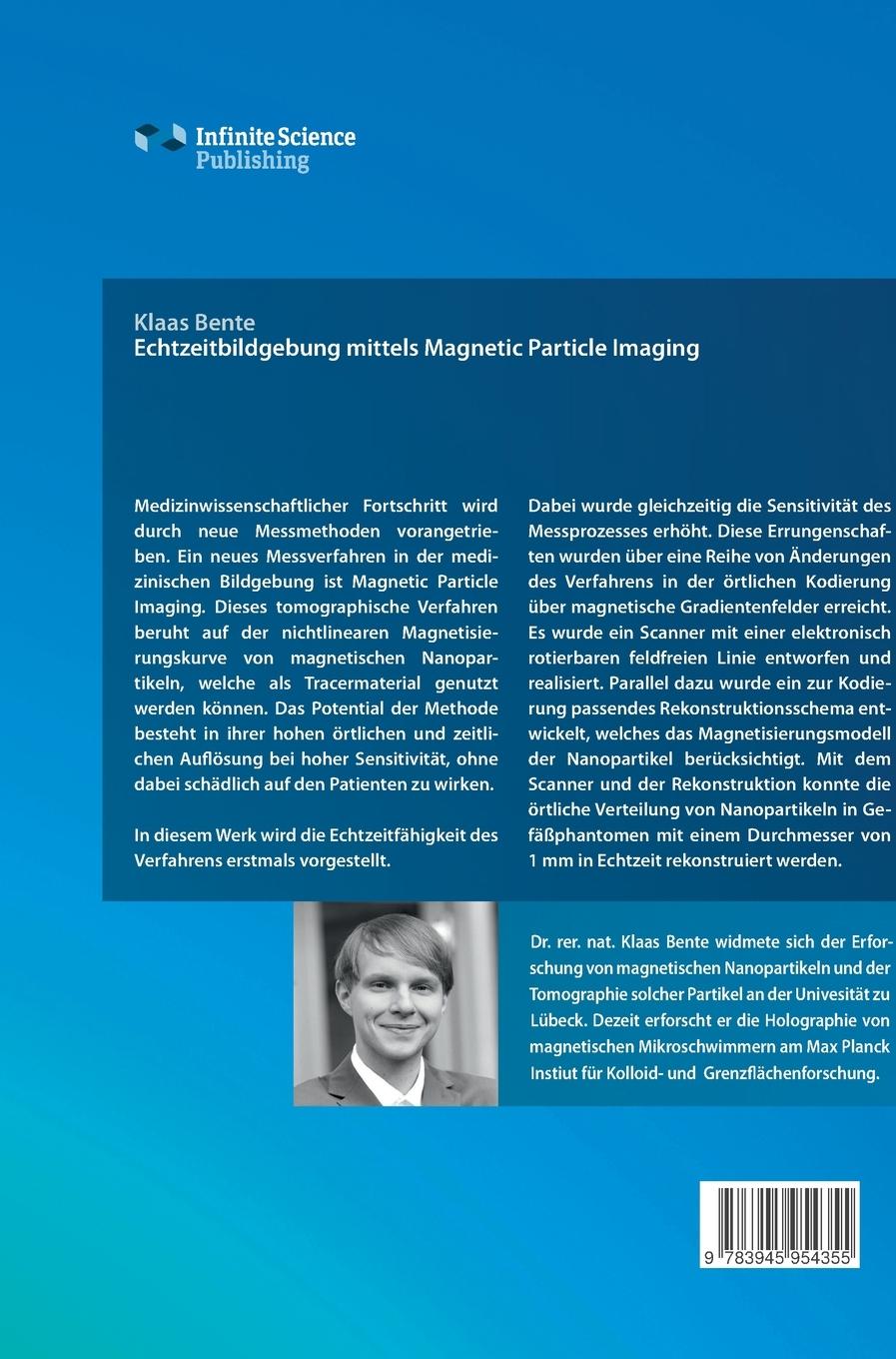 Rückseitencover Echtzeitbildgebung mittels Magnetic Particle Imaging