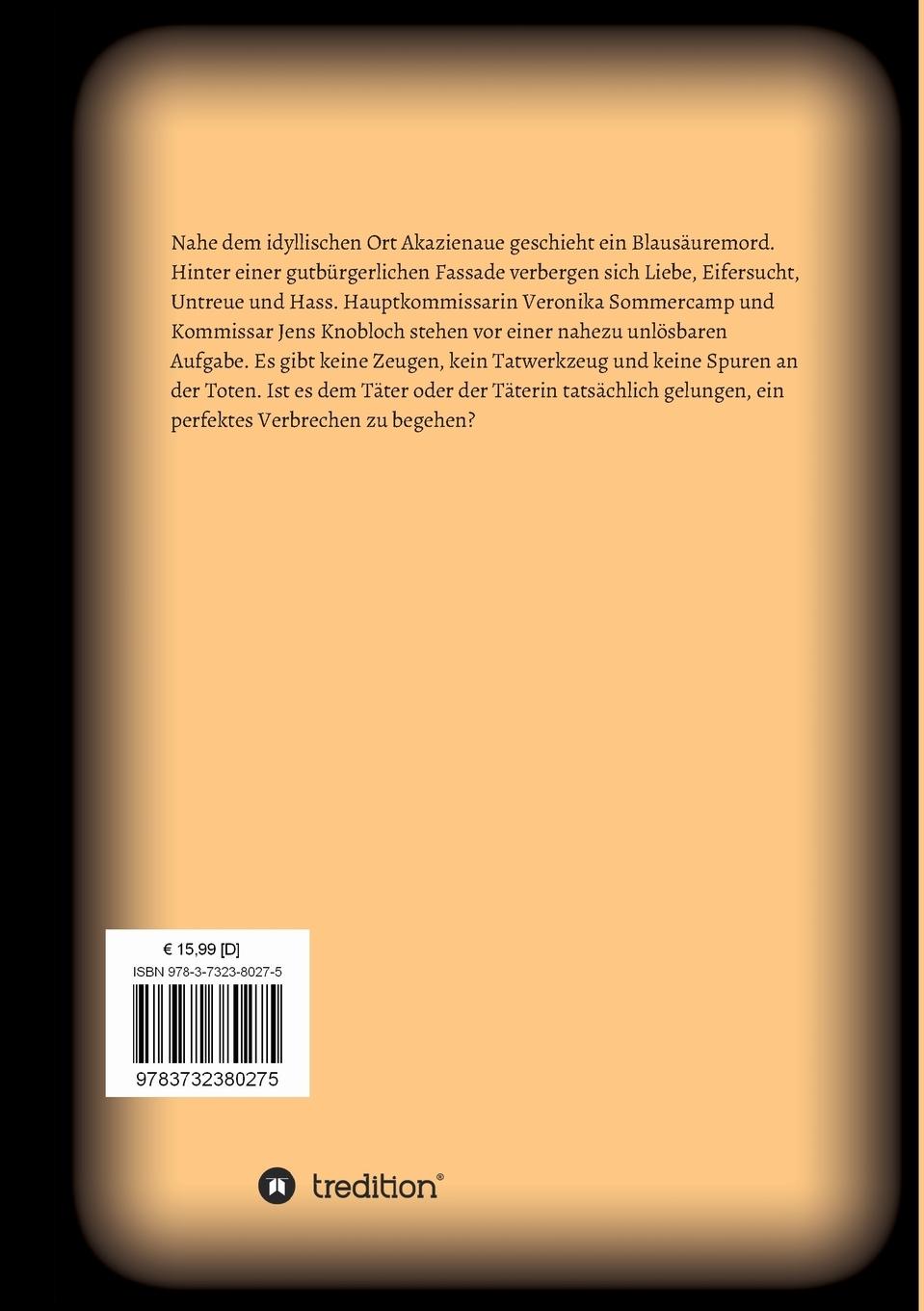 Rückseitencover Die Tote unter dem Schlehendorn