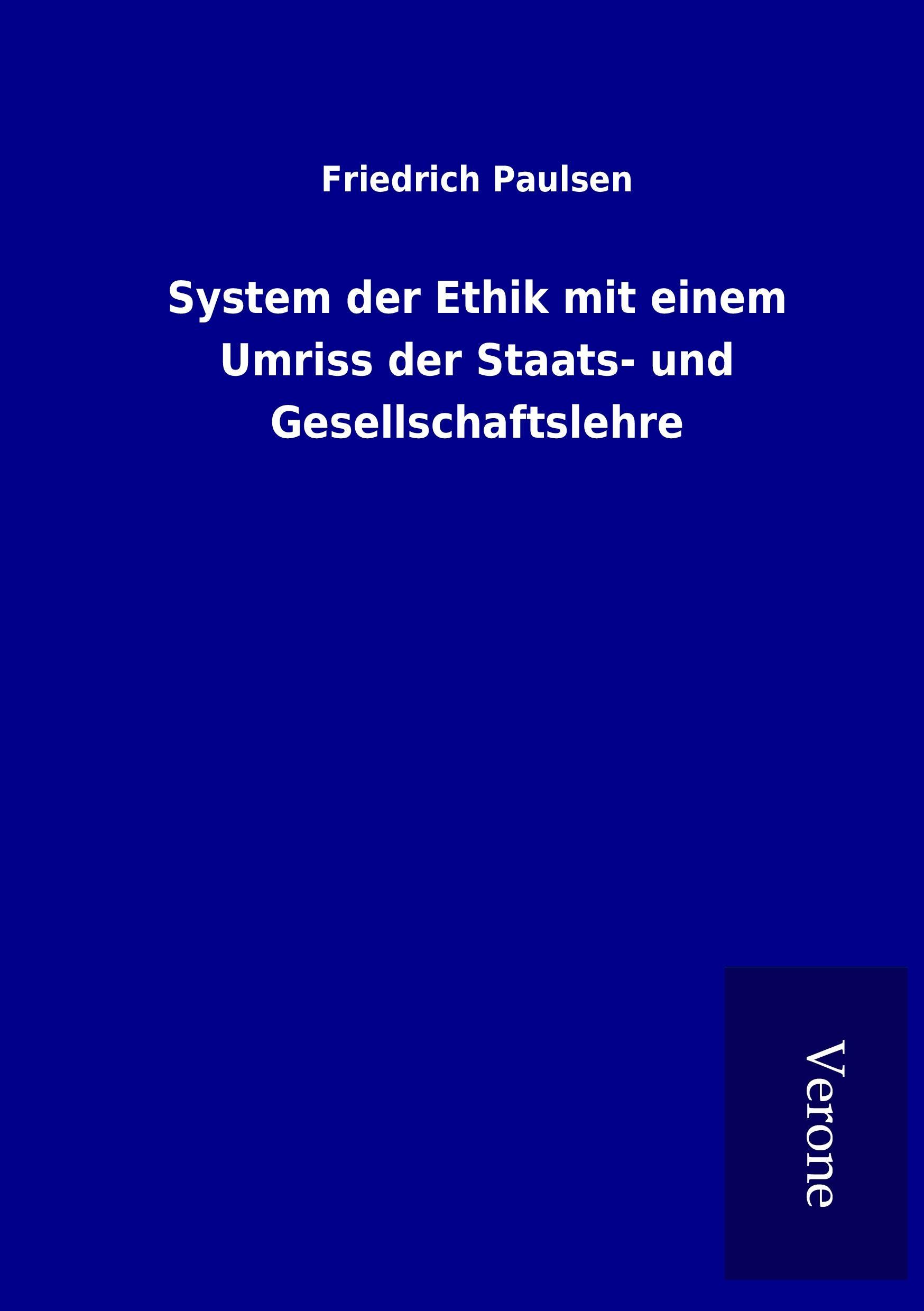 Vorderes Coverbild System der Ethik mit einem Umriss der Staats- und Gesellschaftslehre