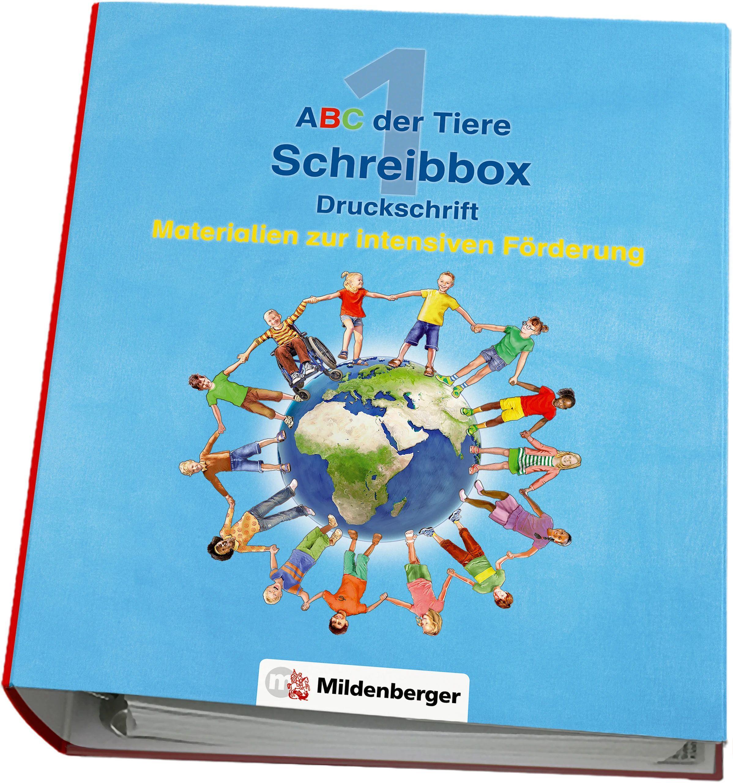 Vorderes Coverbild ABC der Tiere - Schreibbox, Druckschrift