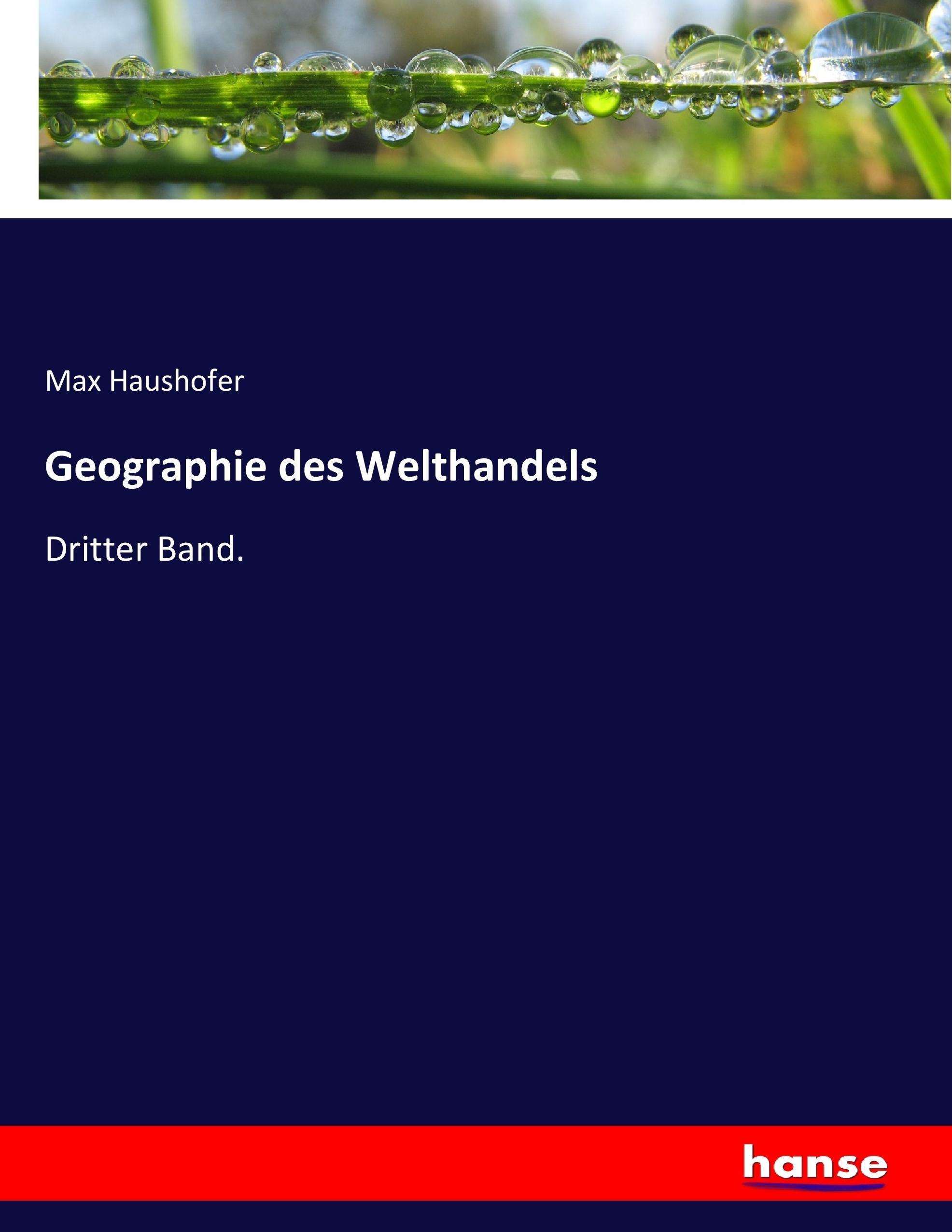 Vorderes Coverbild Geographie des Welthandels