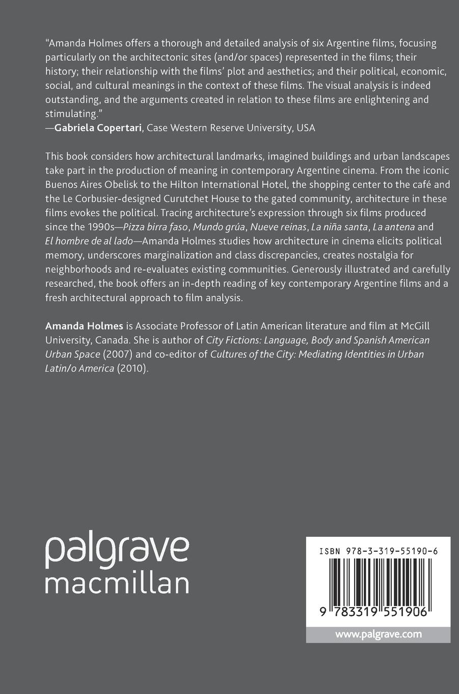 Rückseitencover Politics of Architecture in Contemporary Argentine Cinema
