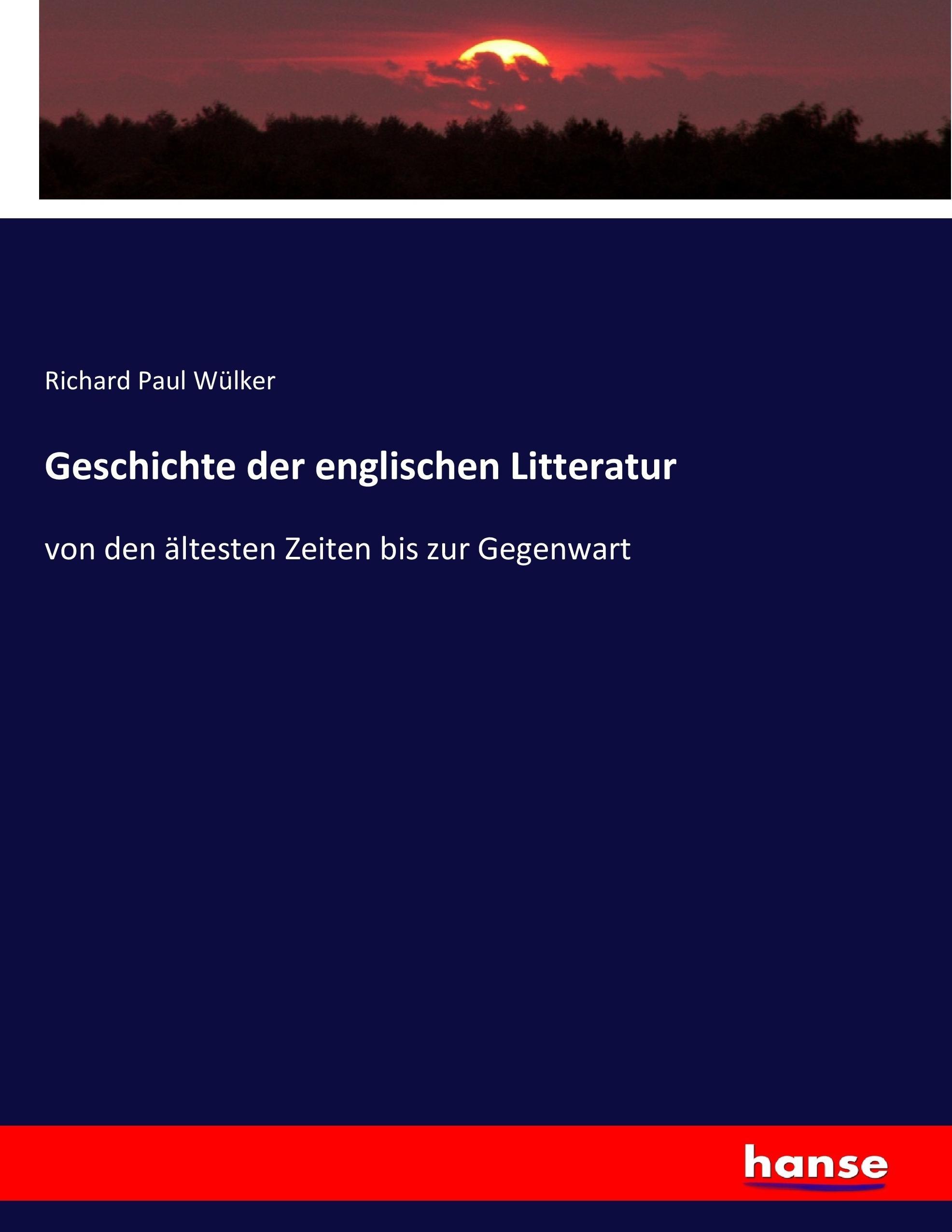 Vorderes Coverbild Geschichte der englischen Litteratur
