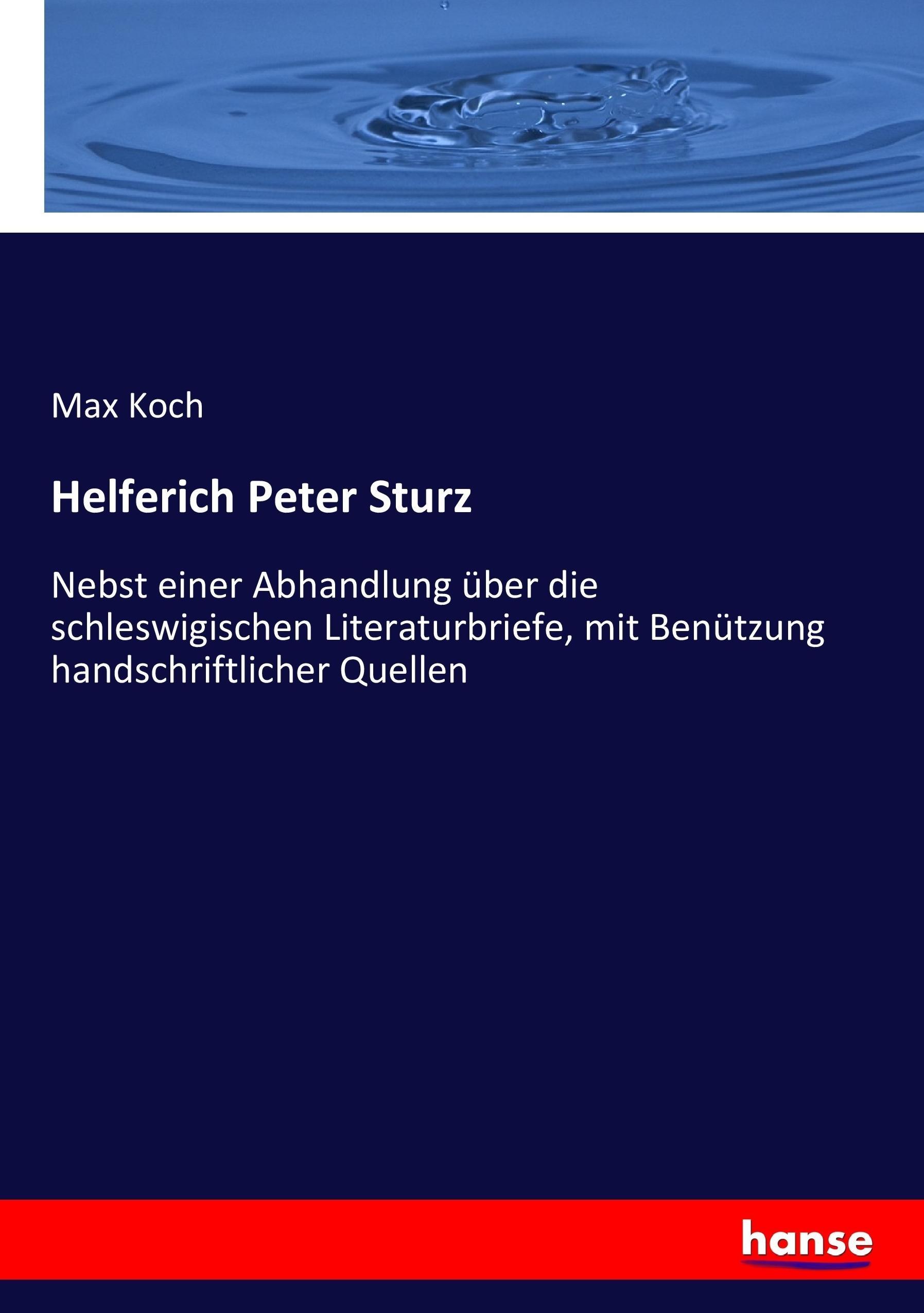 Vorderes Coverbild Helferich Peter Sturz