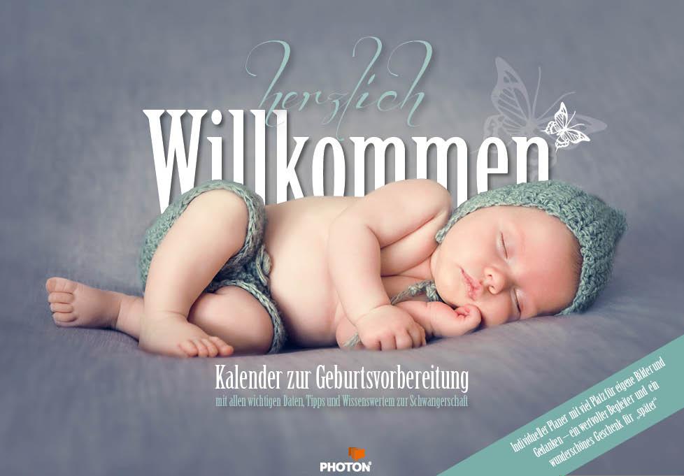 Vorderes Coverbild "SCHWANGERSCHAFTSKALENDER "Willkommen"