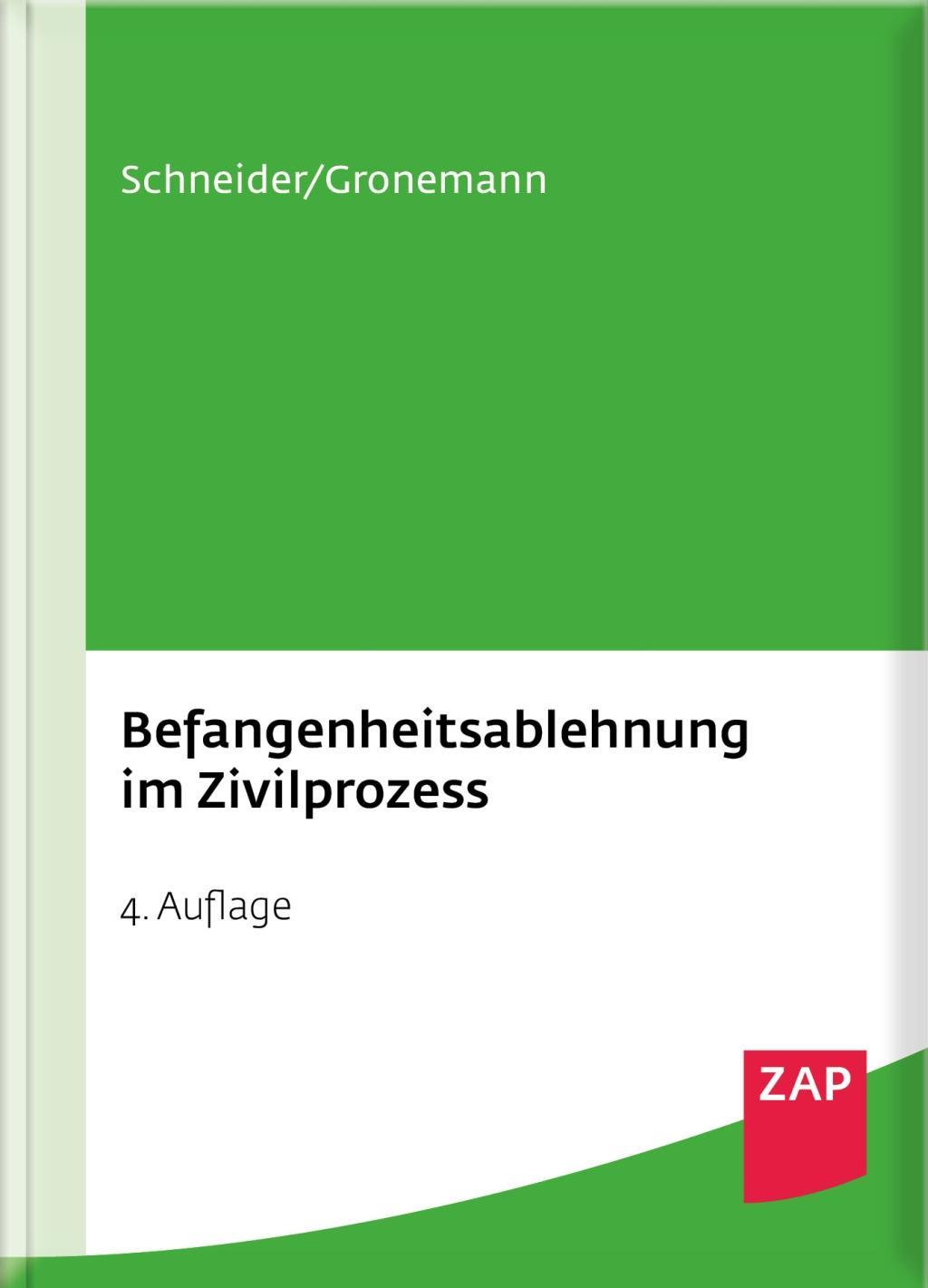 Vorderes Coverbild Befangenheitsablehnung im Zivilprozess