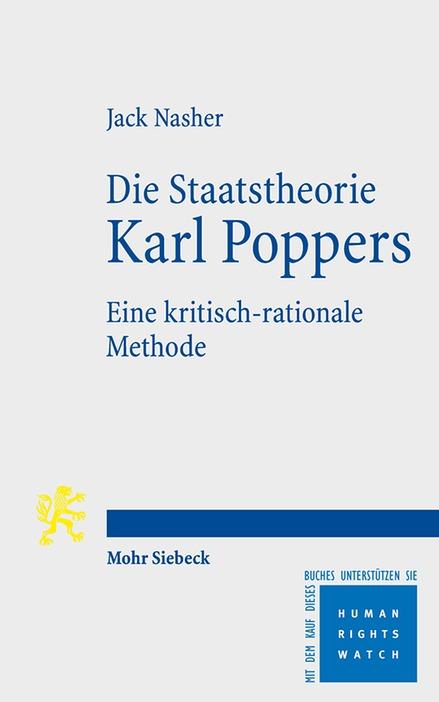 Vorderes Coverbild Die Staatstheorie Karl Poppers