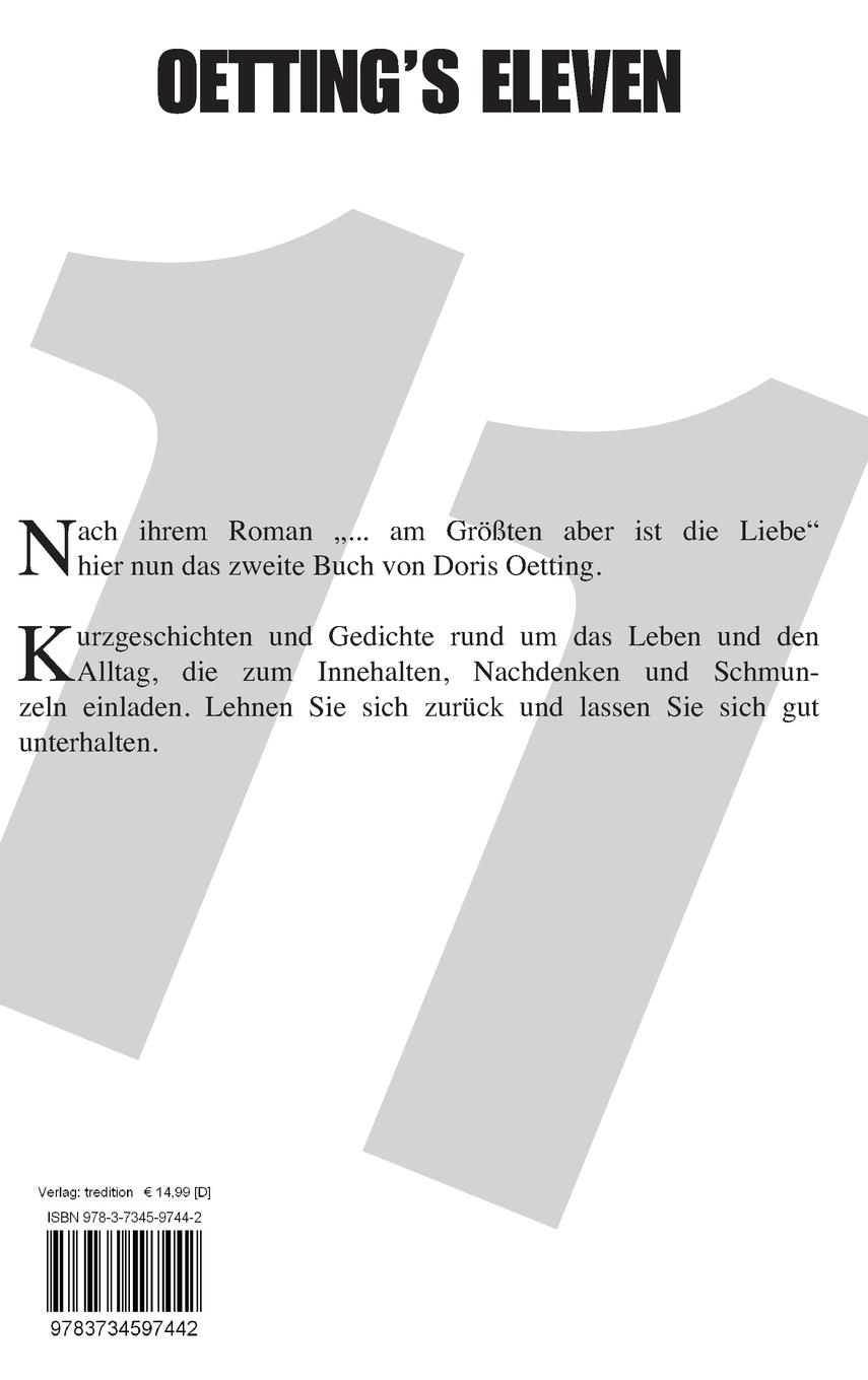 Rückseitencover OETTING'S ELEVEN