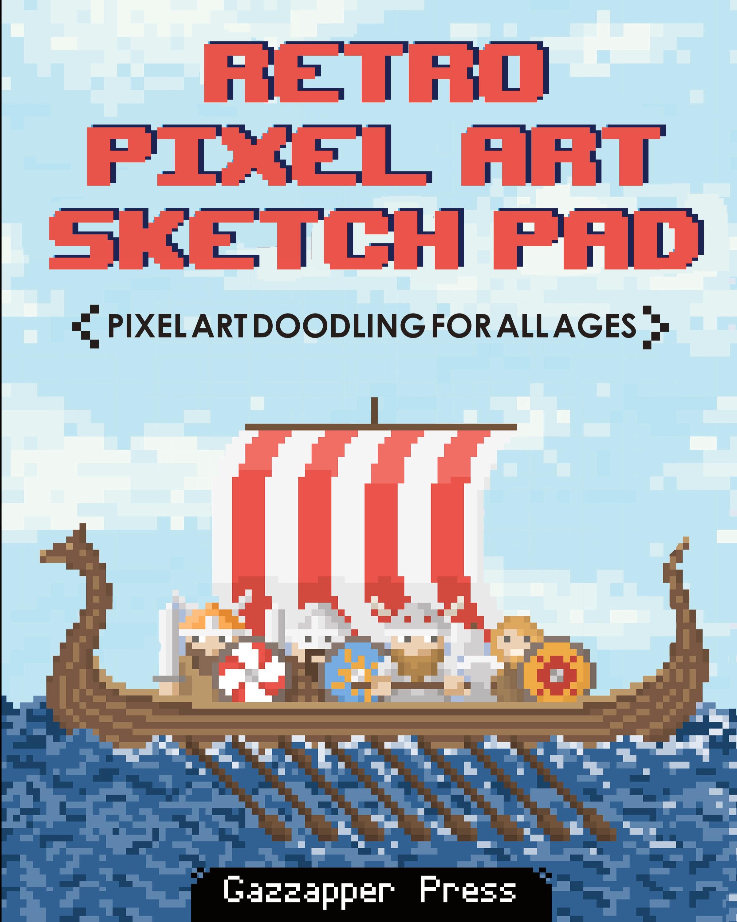 Vorderes Coverbild Retro Pixel Art Sketch Pad
