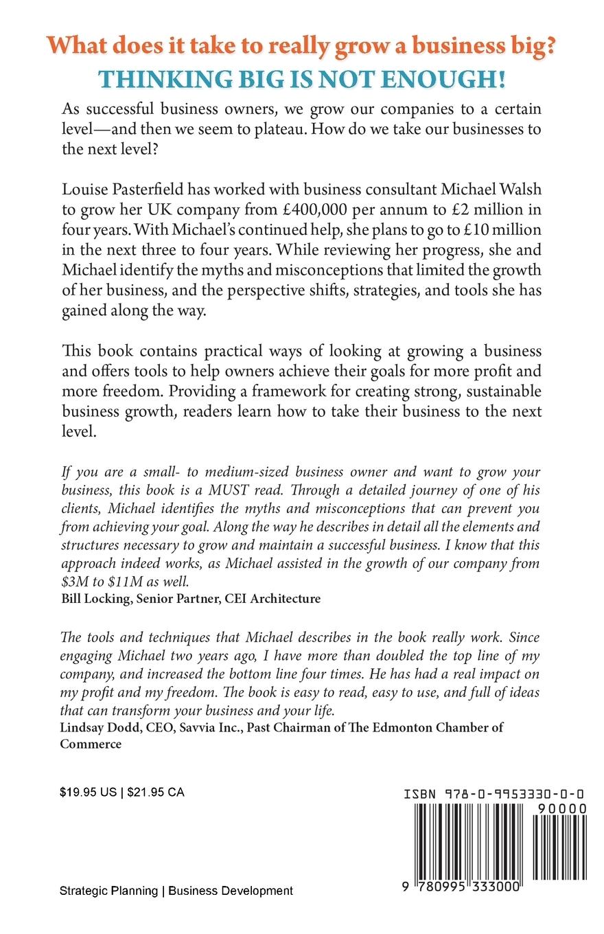 Rückseitencover Thinking Big Is Not Enough