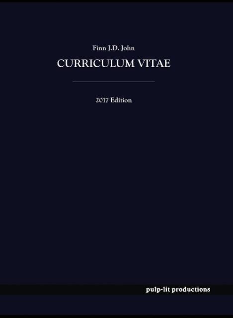 Vorderes Coverbild Curriculum Vitae, Finn J.D. John
