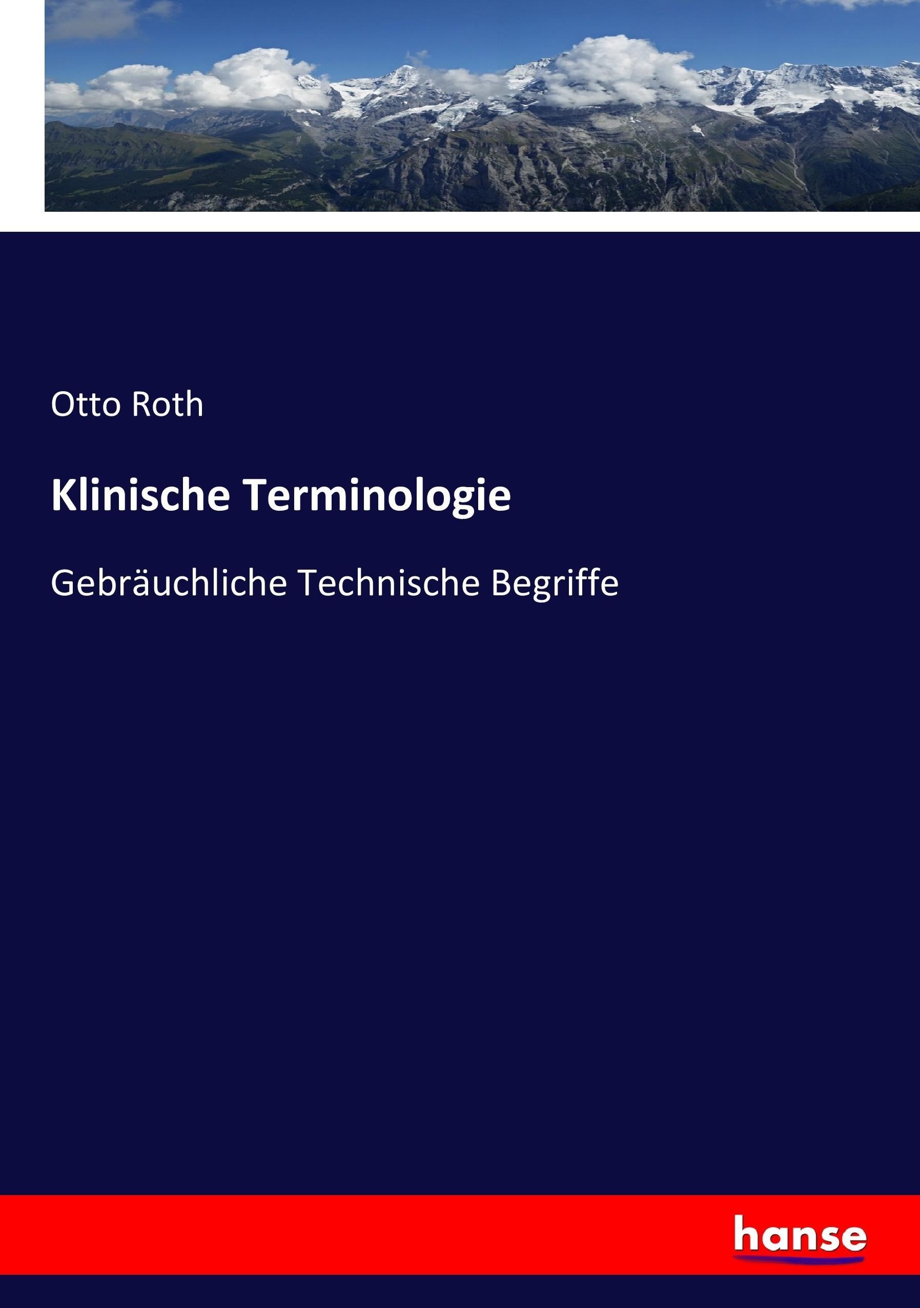 Vorderes Coverbild Klinische Terminologie