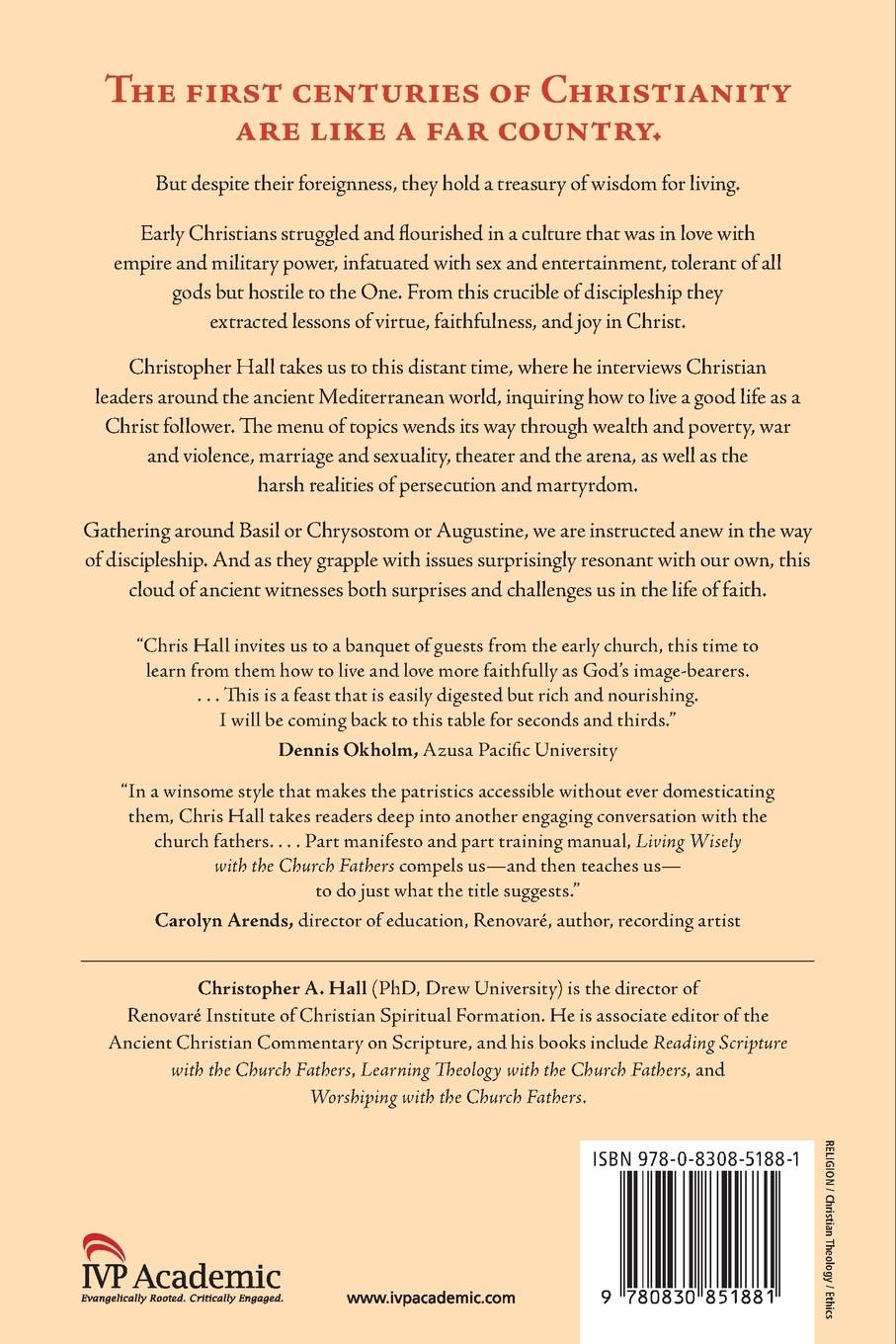 Rückseitencover Living Wisely with the Church Fathers