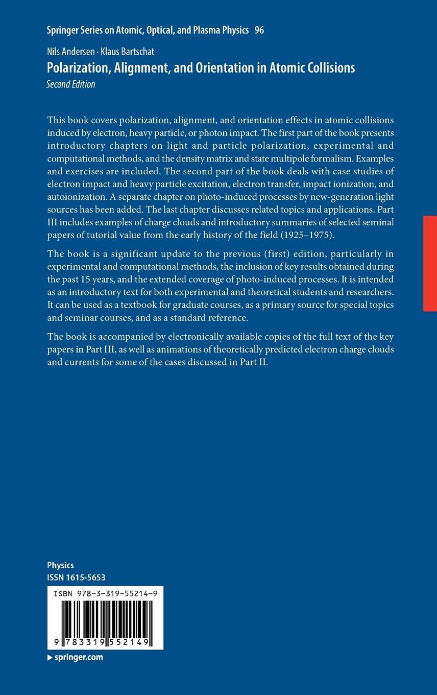 Rückseitencover Polarization, Alignment, and Orientation in Atomic Collisions