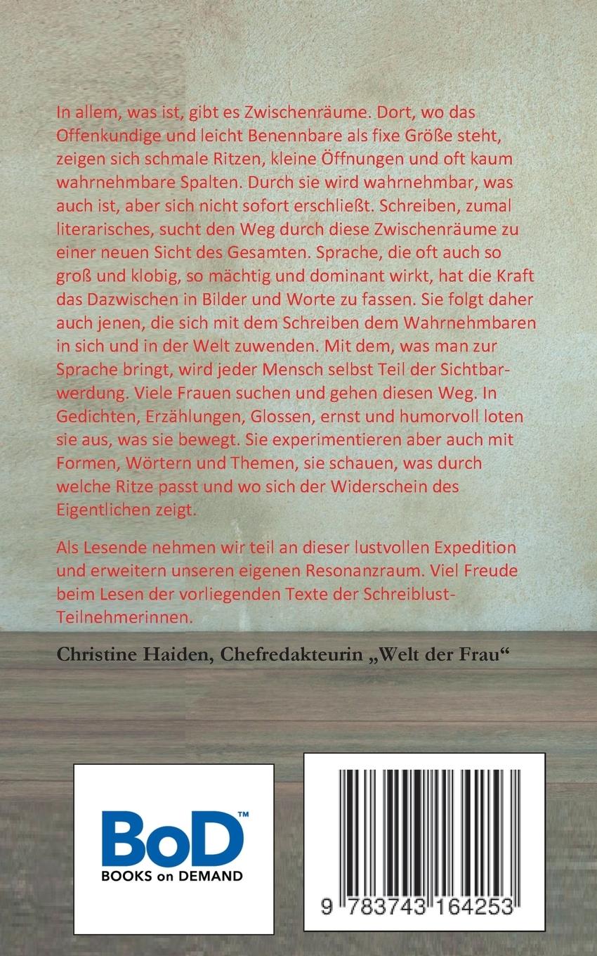 Rückseitencover Schreiblust