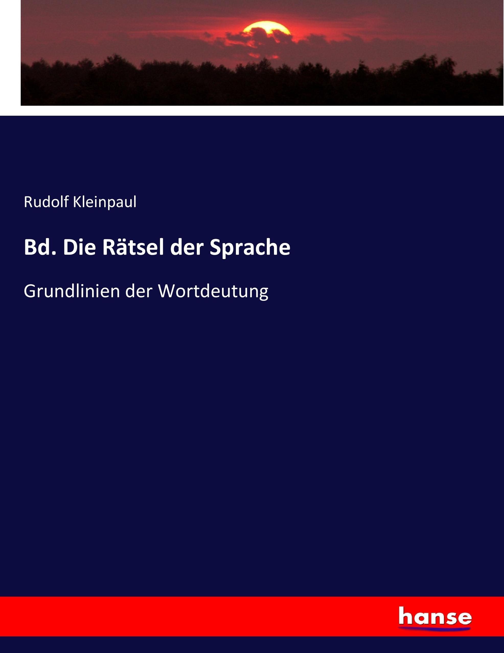 Vorderes Coverbild Bd. Die Rätsel der Sprache