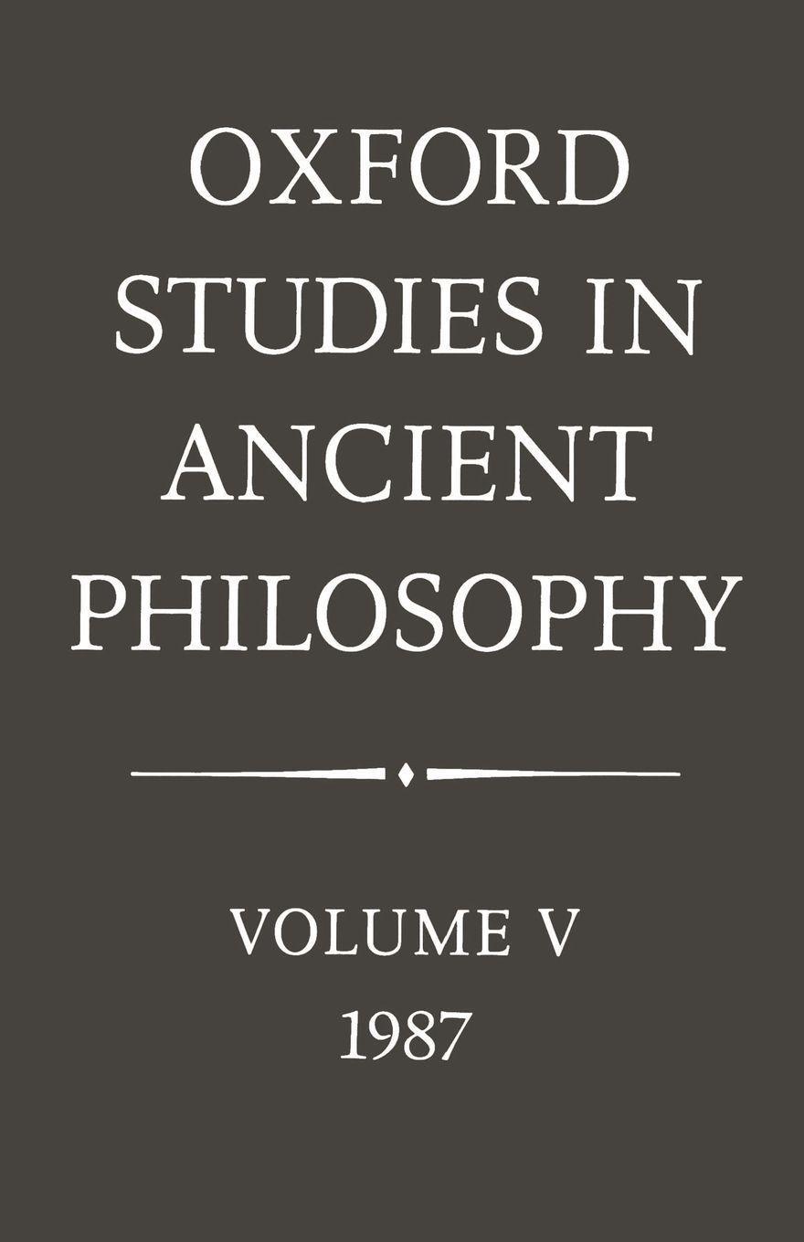 Vorderes Coverbild Oxford Studies in Ancient Philosophy