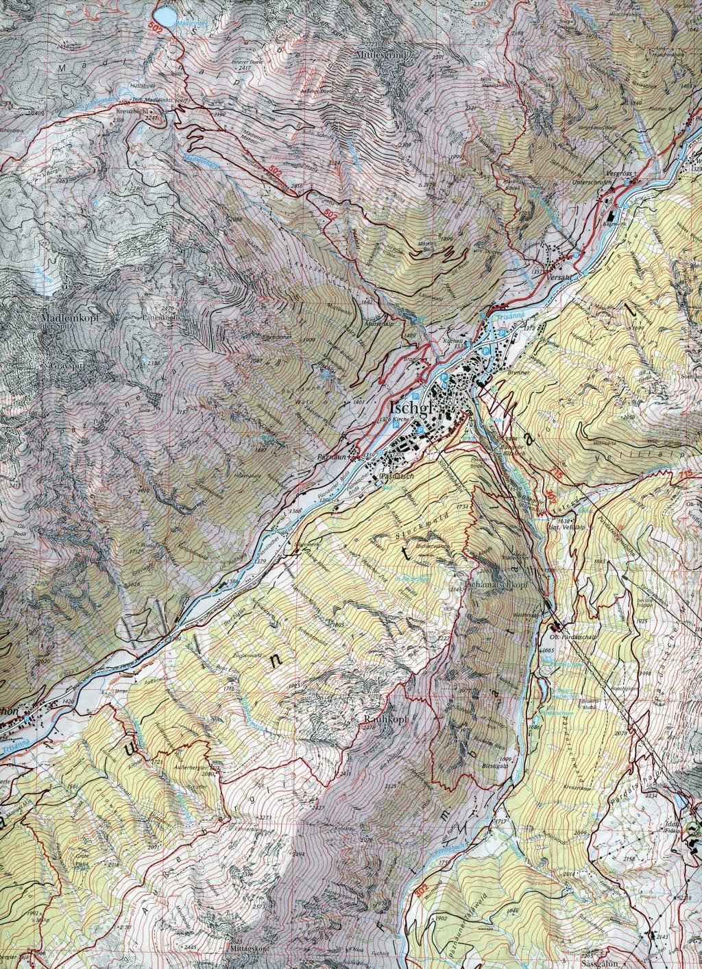 Beispielinhalt (Bild) DAV Alpenvereinskarte 28/2 Verwallgruppe - Mitte  1 : 25 000