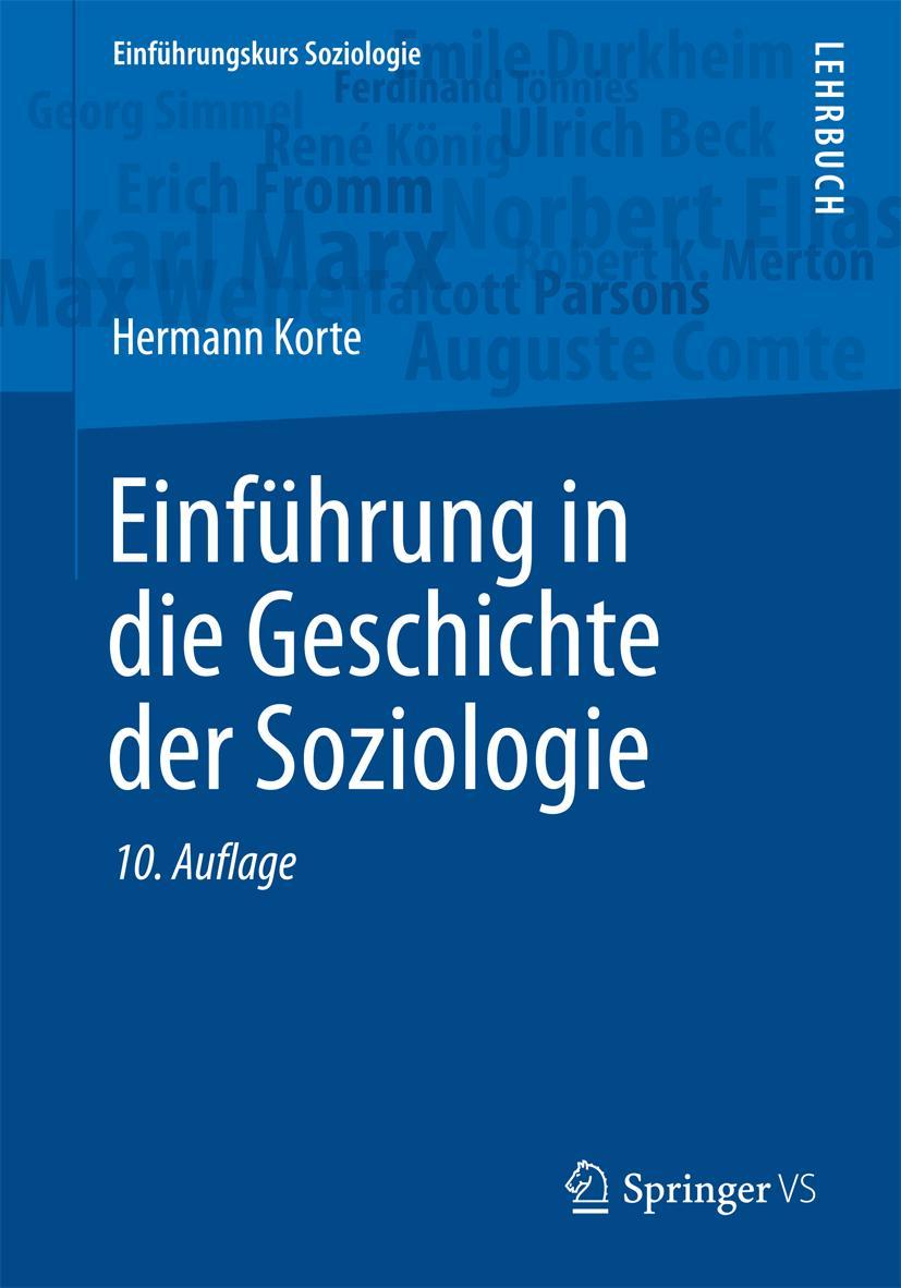 Vorderes Coverbild Einführung in die Geschichte der Soziologie