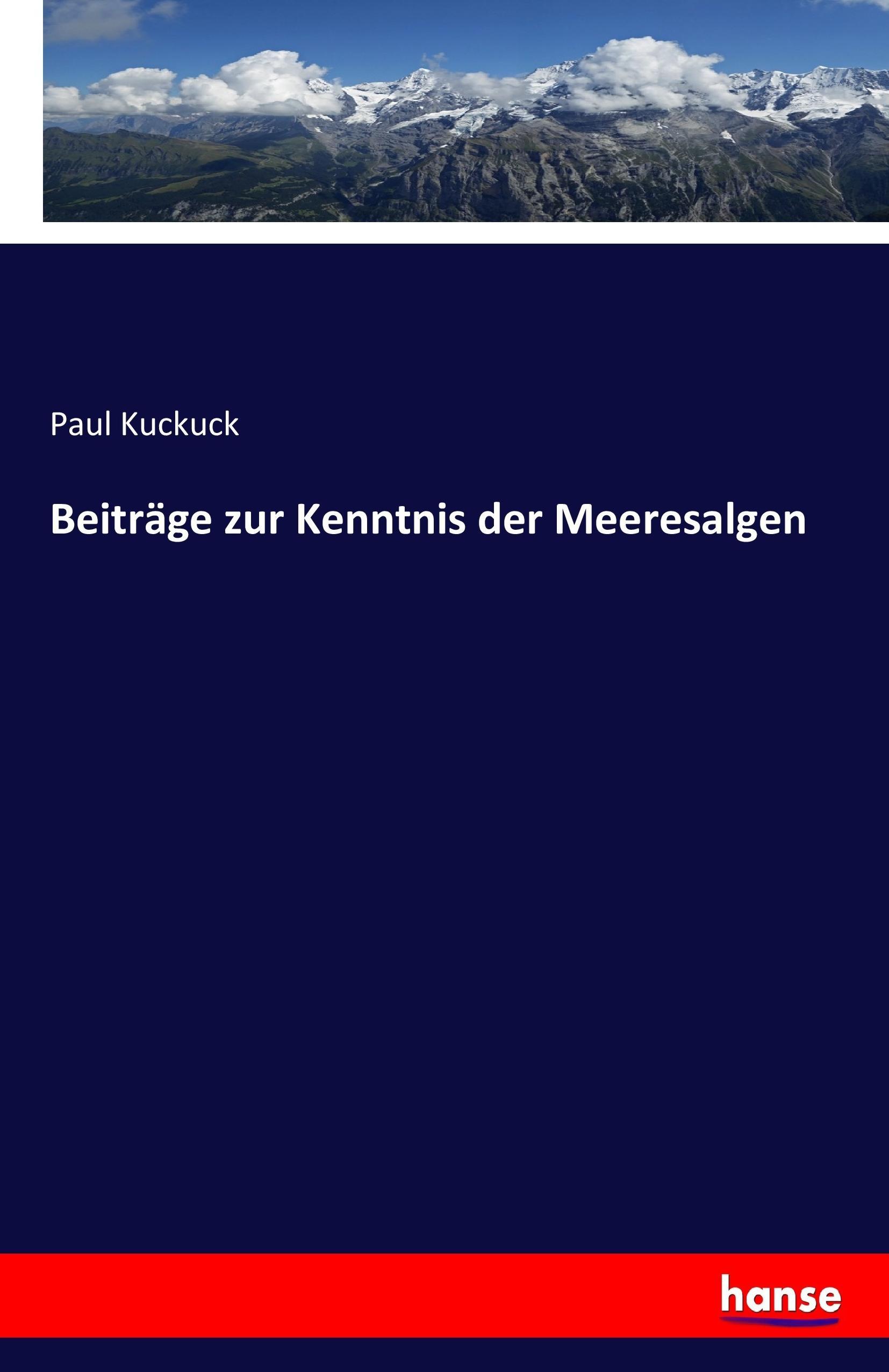 Vorderes Coverbild Beiträge zur Kenntnis der Meeresalgen