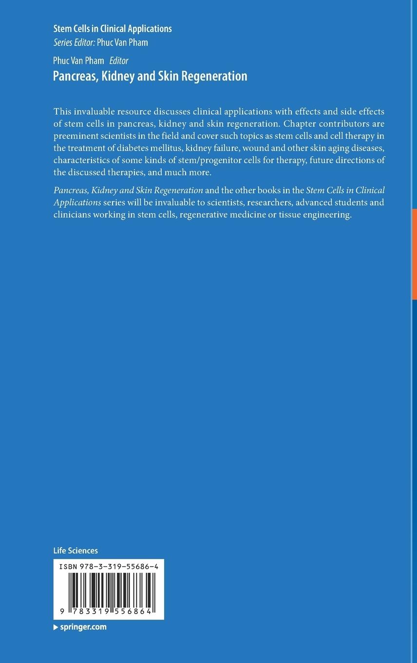 Rückseitencover Pancreas, Kidney and Skin Regeneration