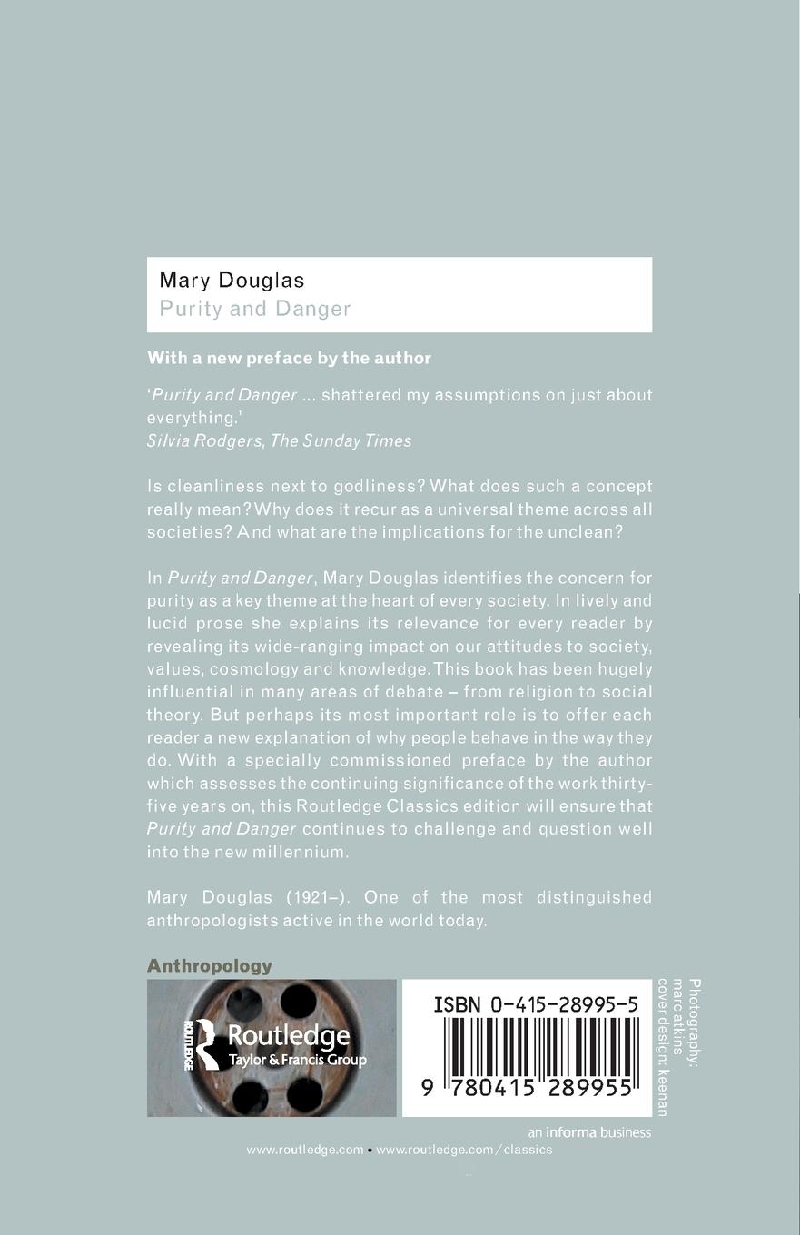 Rückseitencover Purity and Danger