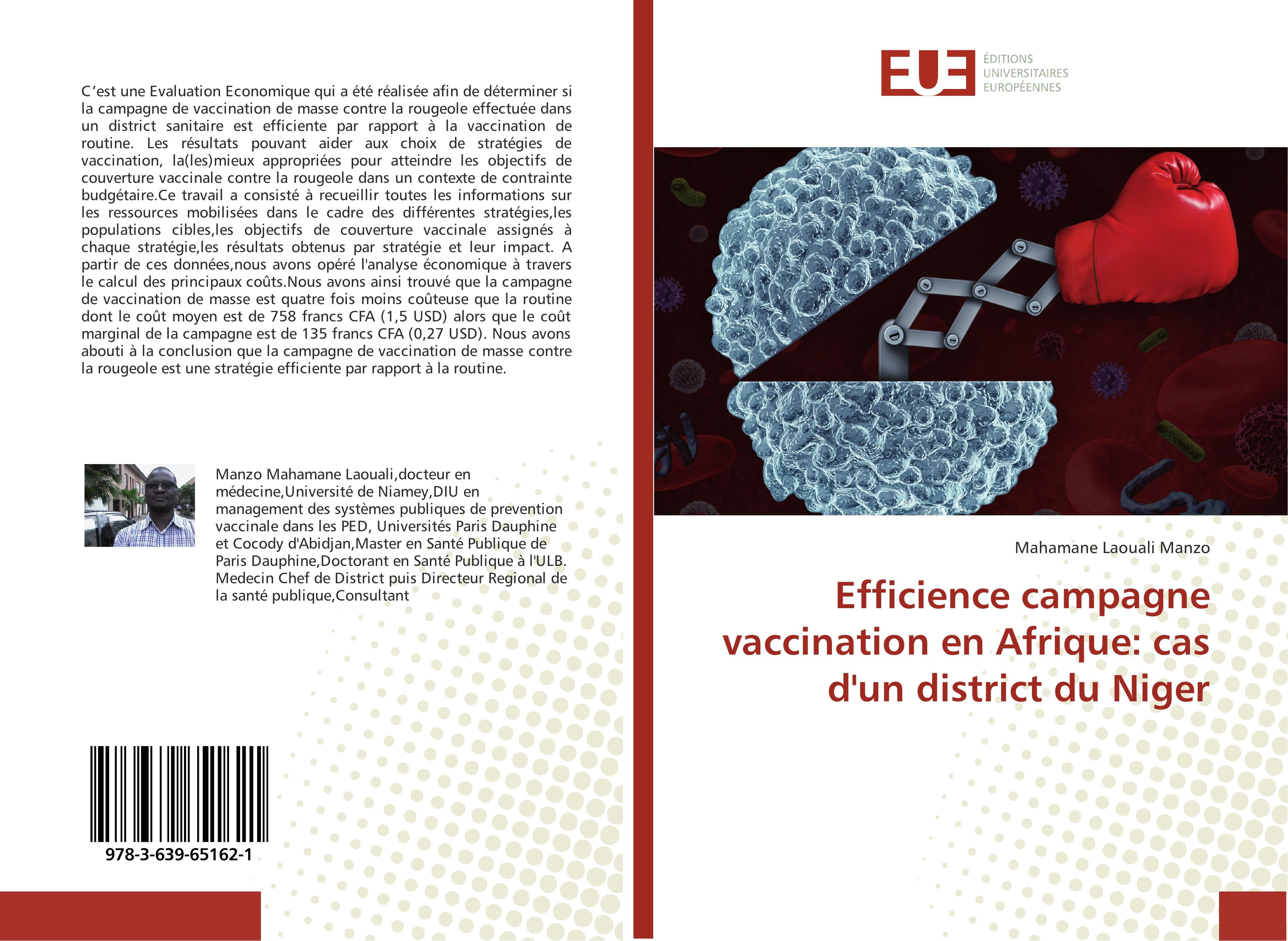 Vorderes Coverbild Efficience campagne vaccination en Afrique: cas d'un district du Niger