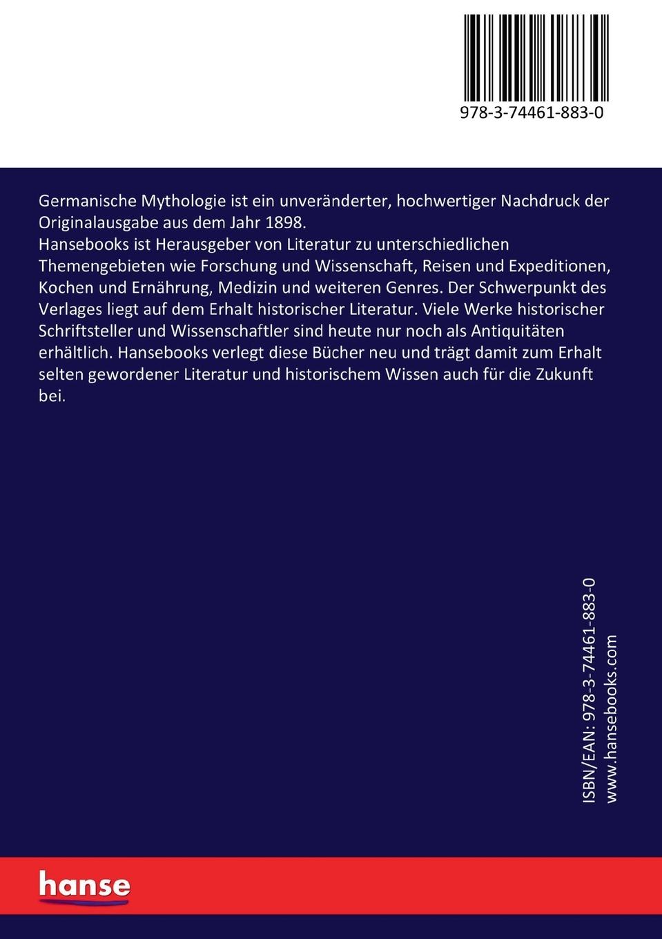 Rückseitencover Germanische Mythologie