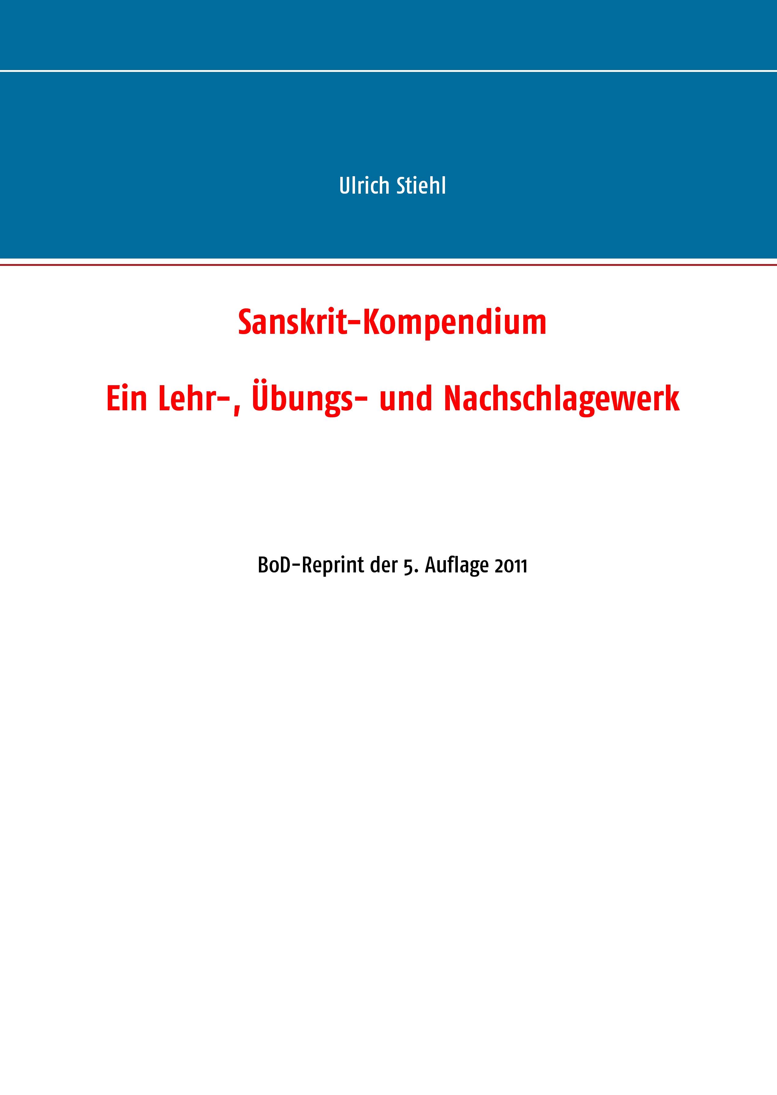 Vorderes Coverbild Sanskrit-Kompendium