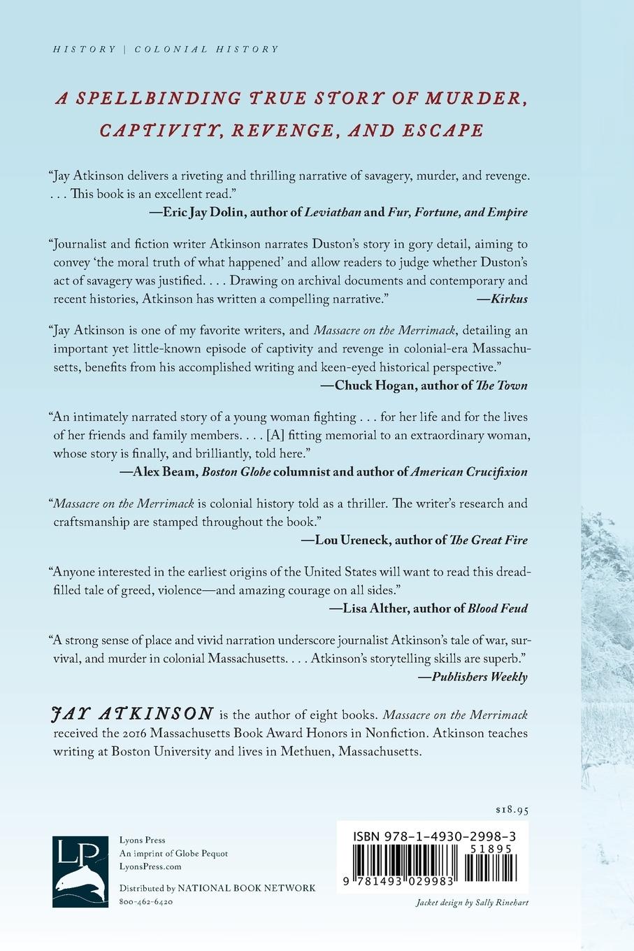 Rückseitencover Massacre on the Merrimack