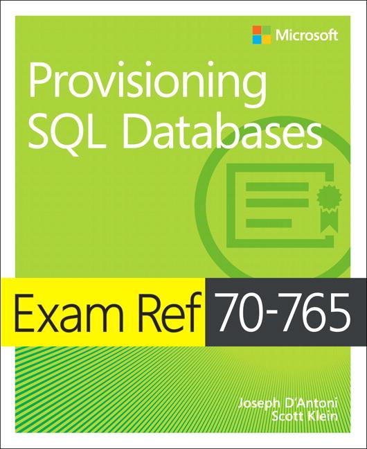 Vorderes Coverbild Exam Ref 70-765 Provisioning SQL Databases