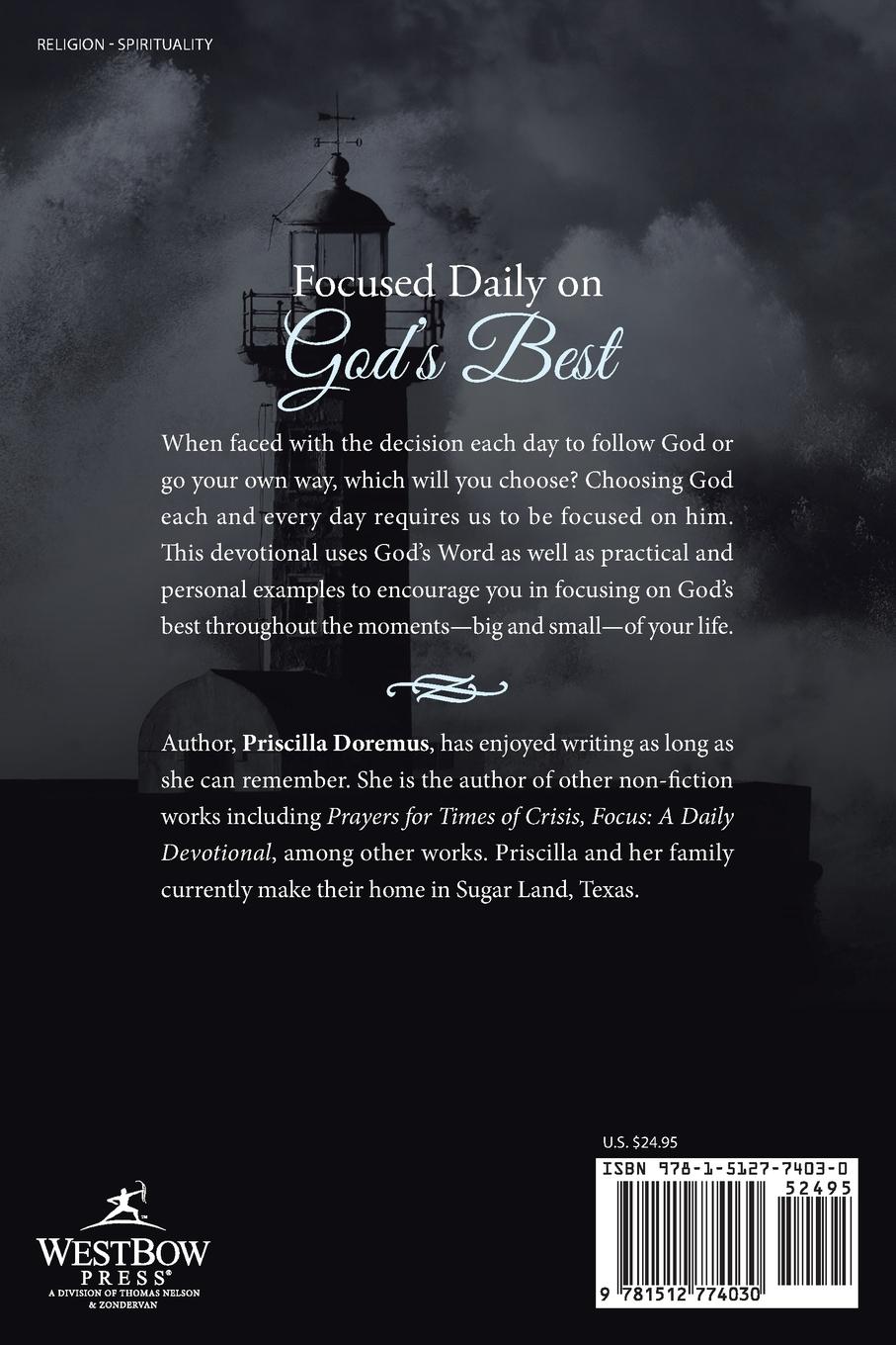 Rückseitencover Focused Daily on God's Best